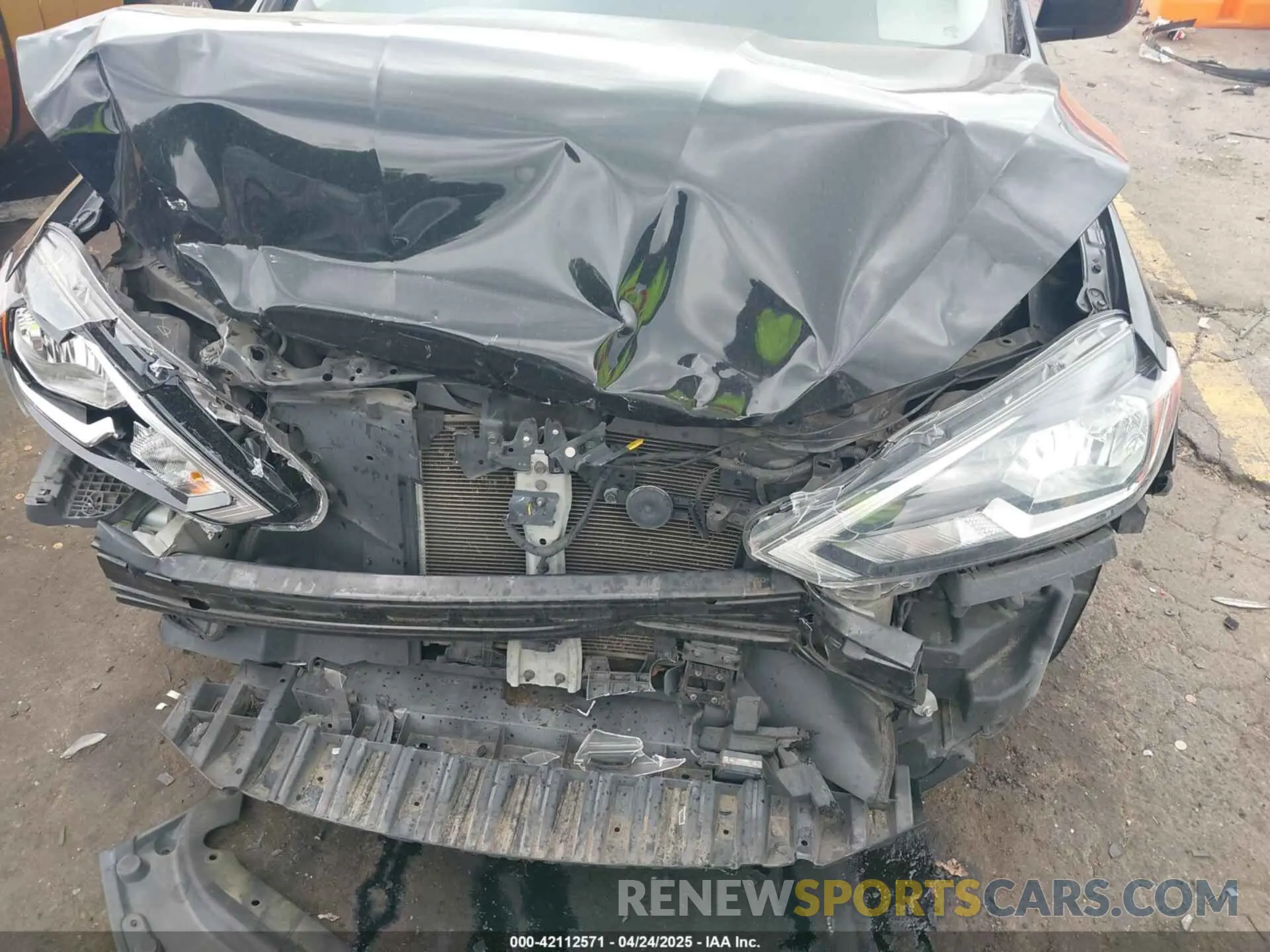 6 fotografías del automóvil dañado 3N1AB7AP1KY352664 NISSAN SENTRA 2019