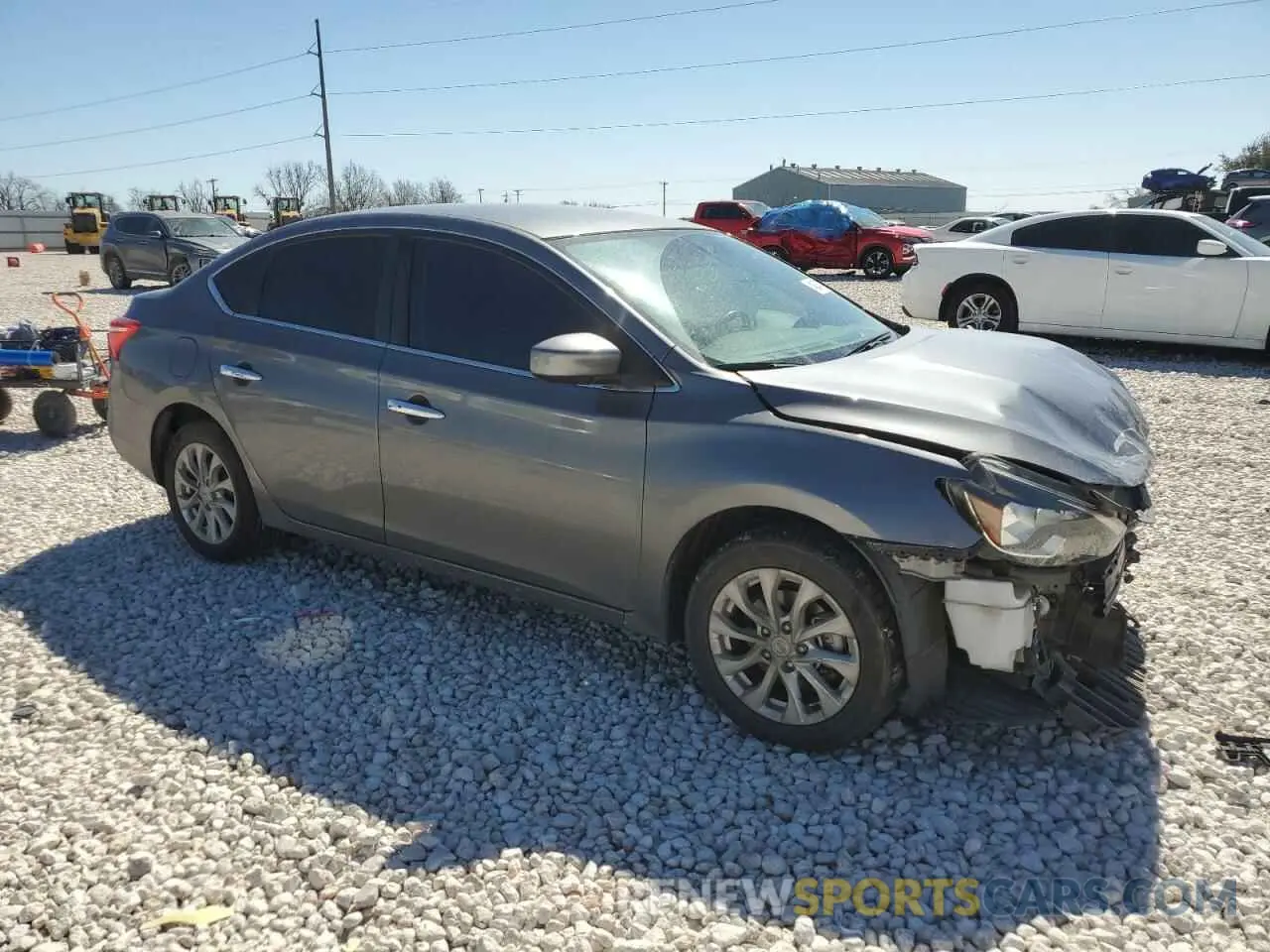 4 fotografías del automóvil dañado 3N1AB7AP1KY355225 NISSAN SENTRA 2019
