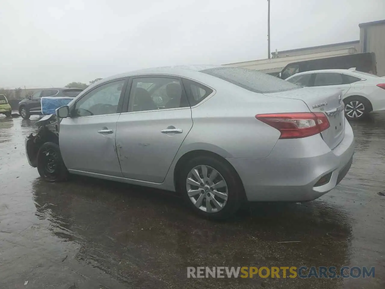 2 fotografías del automóvil dañado 3N1AB7AP1KY355578 NISSAN SENTRA 2019