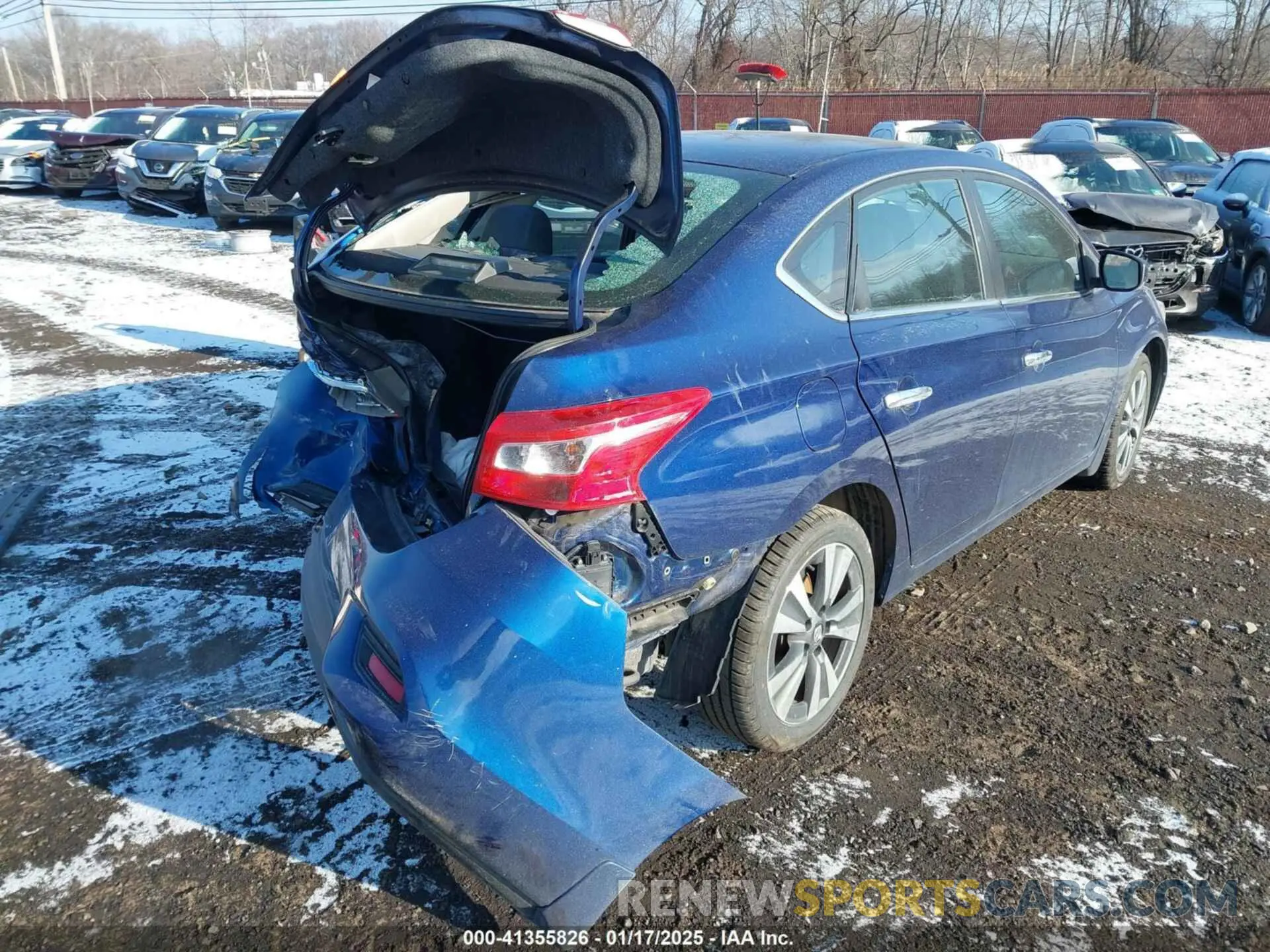4 fotografías del automóvil dañado 3N1AB7AP1KY369075 NISSAN SENTRA 2019