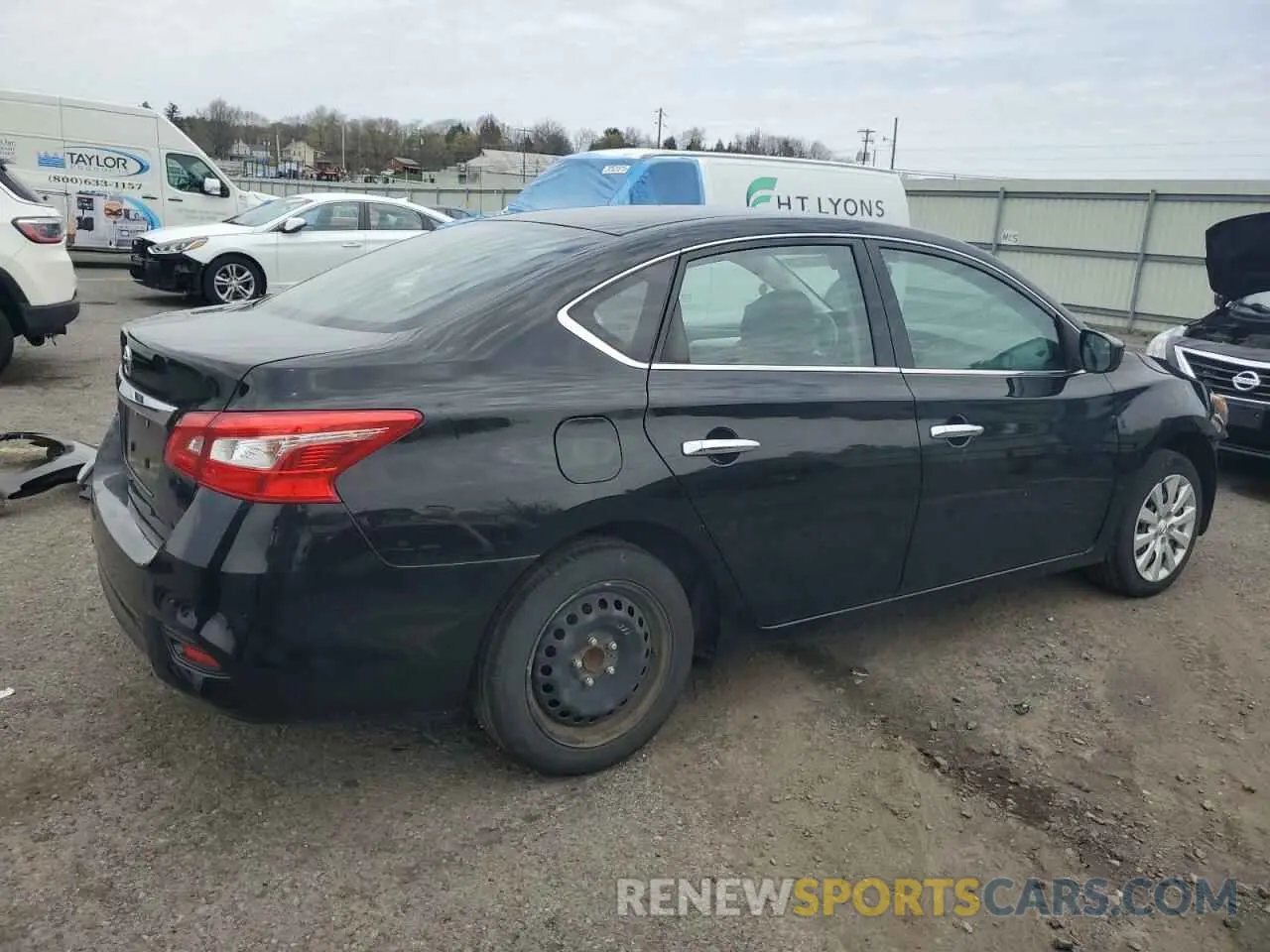 3 fotografías del automóvil dañado 3N1AB7AP1KY370436 NISSAN SENTRA 2019