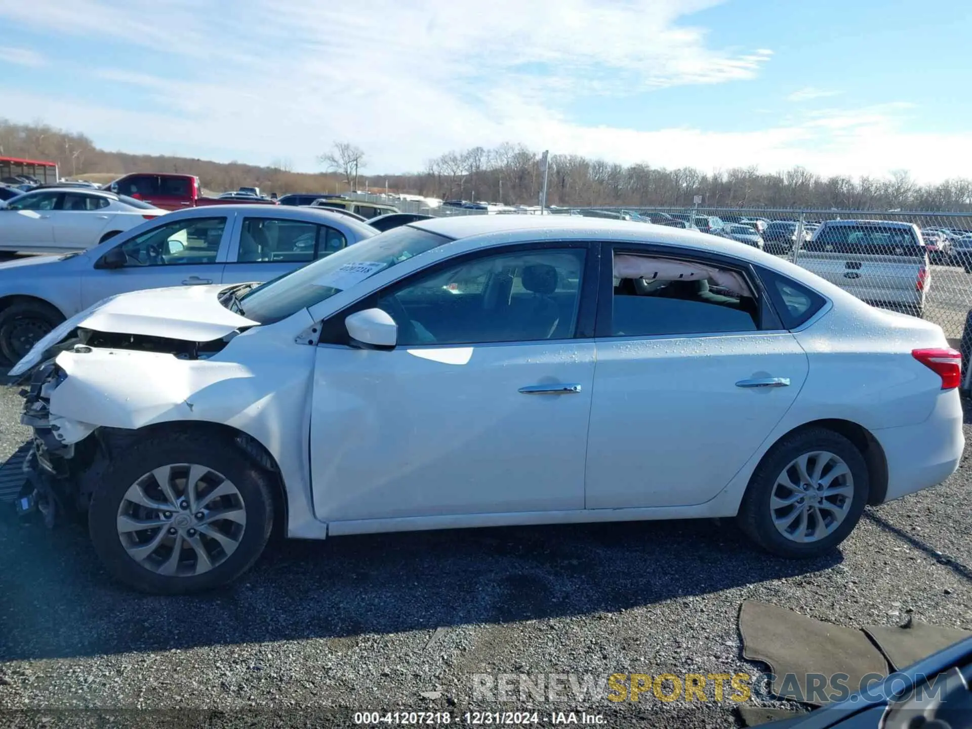 14 fotografías del automóvil dañado 3N1AB7AP1KY374650 NISSAN SENTRA 2019