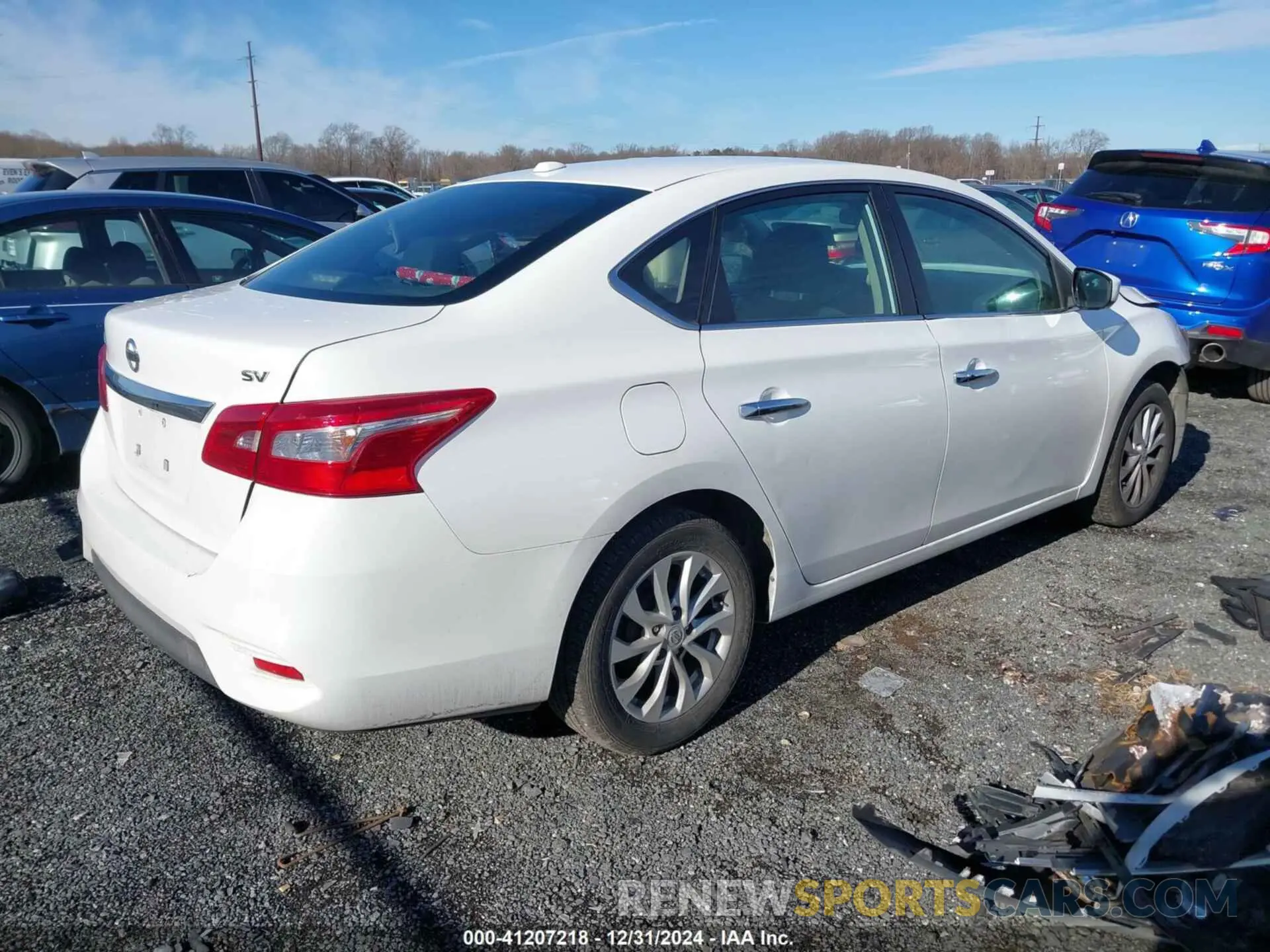 4 fotografías del automóvil dañado 3N1AB7AP1KY374650 NISSAN SENTRA 2019