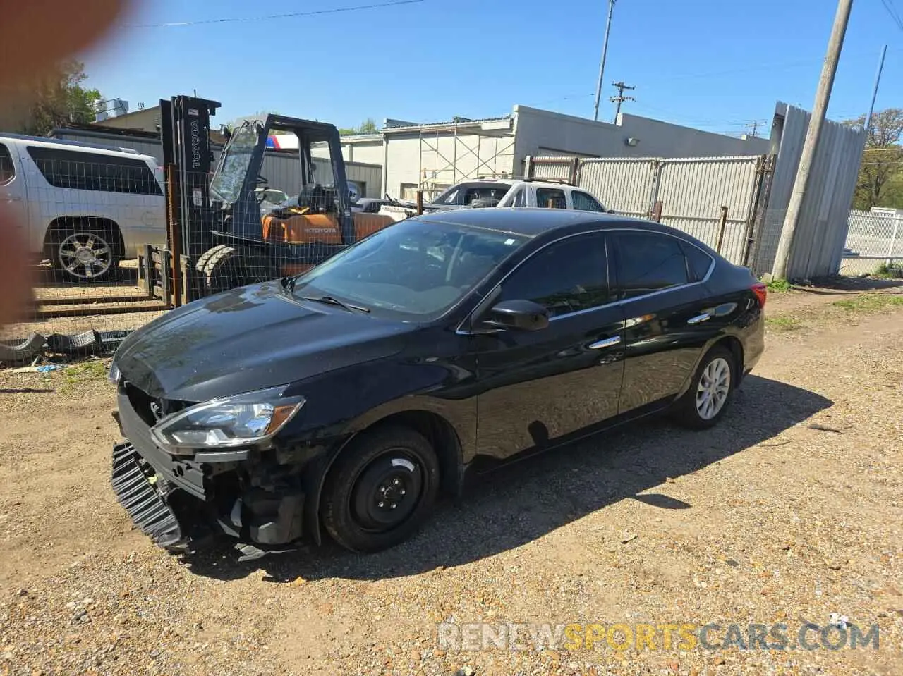 2 fotografías del automóvil dañado 3N1AB7AP1KY398334 NISSAN SENTRA 2019