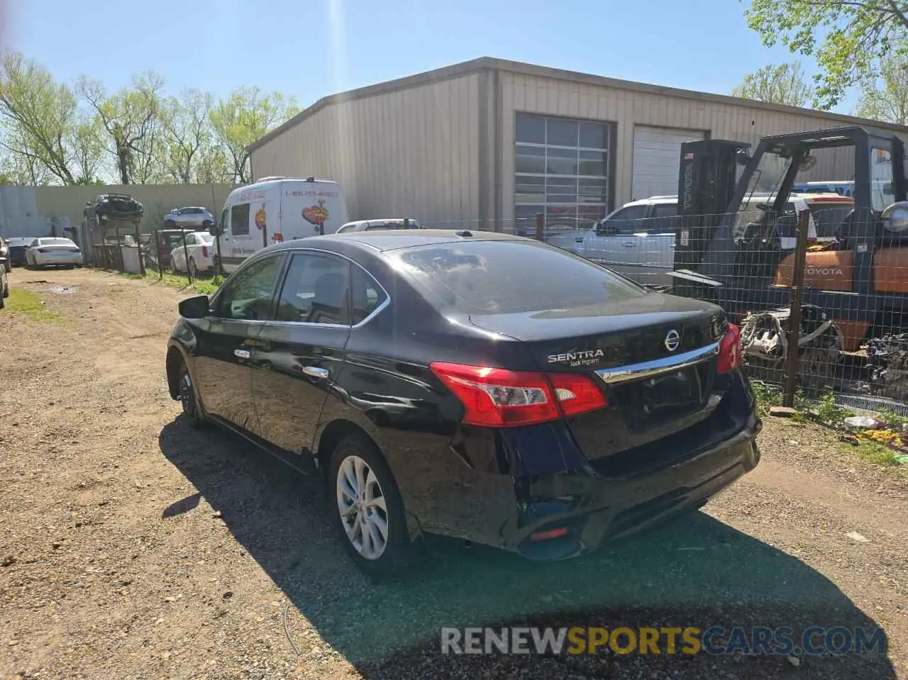 3 fotografías del automóvil dañado 3N1AB7AP1KY398334 NISSAN SENTRA 2019