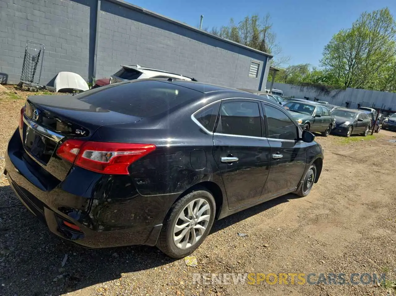 4 fotografías del automóvil dañado 3N1AB7AP1KY398334 NISSAN SENTRA 2019
