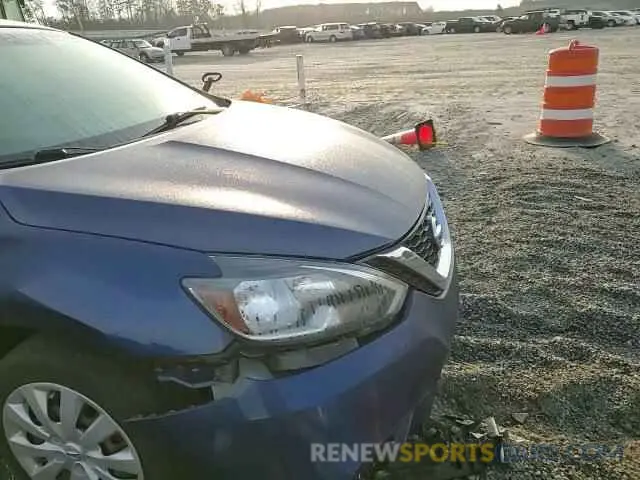 11 fotografías del automóvil dañado 3N1AB7AP1KY409316 NISSAN SENTRA 2019