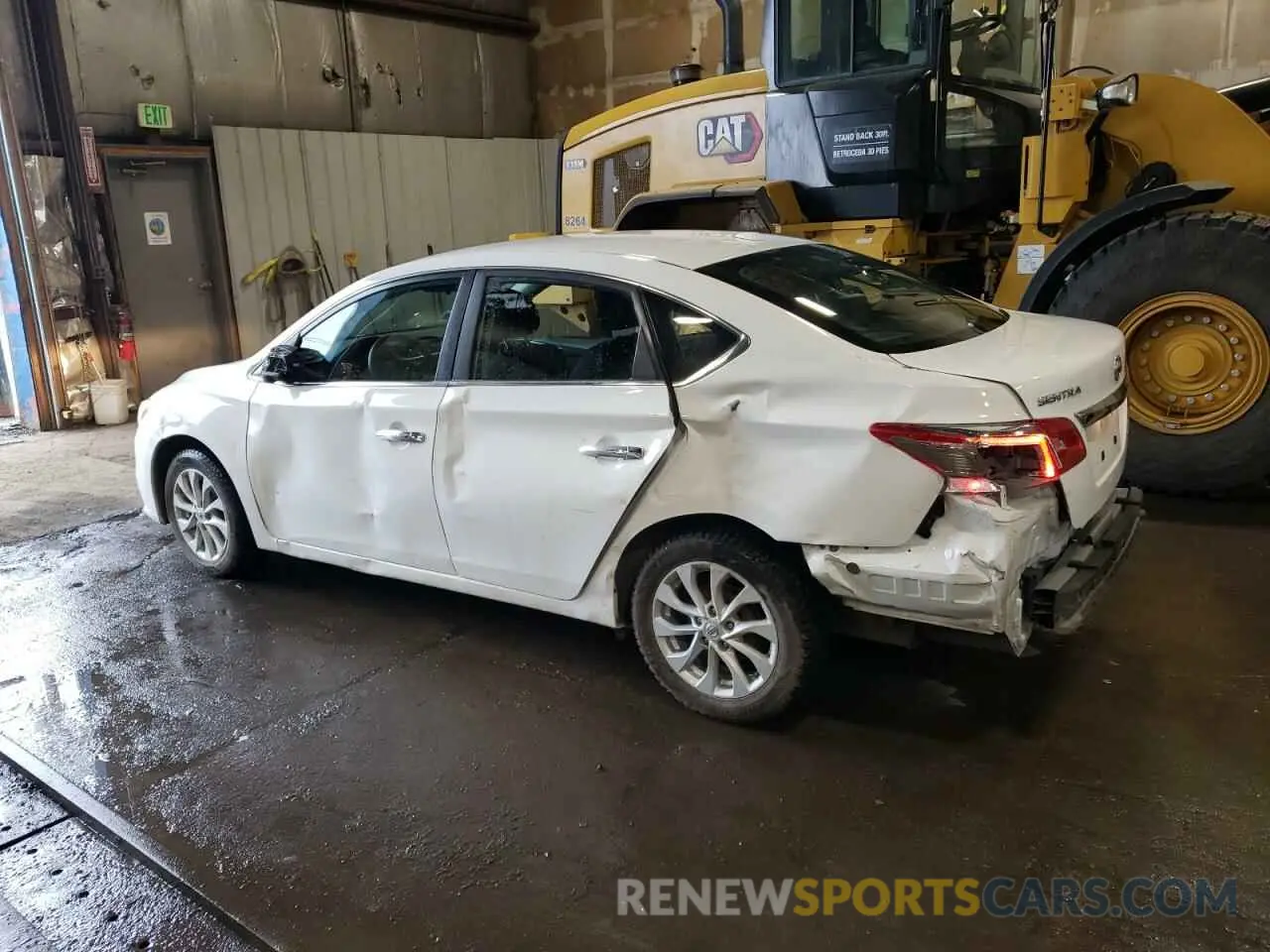 2 fotografías del automóvil dañado 3N1AB7AP1KY427962 NISSAN SENTRA 2019