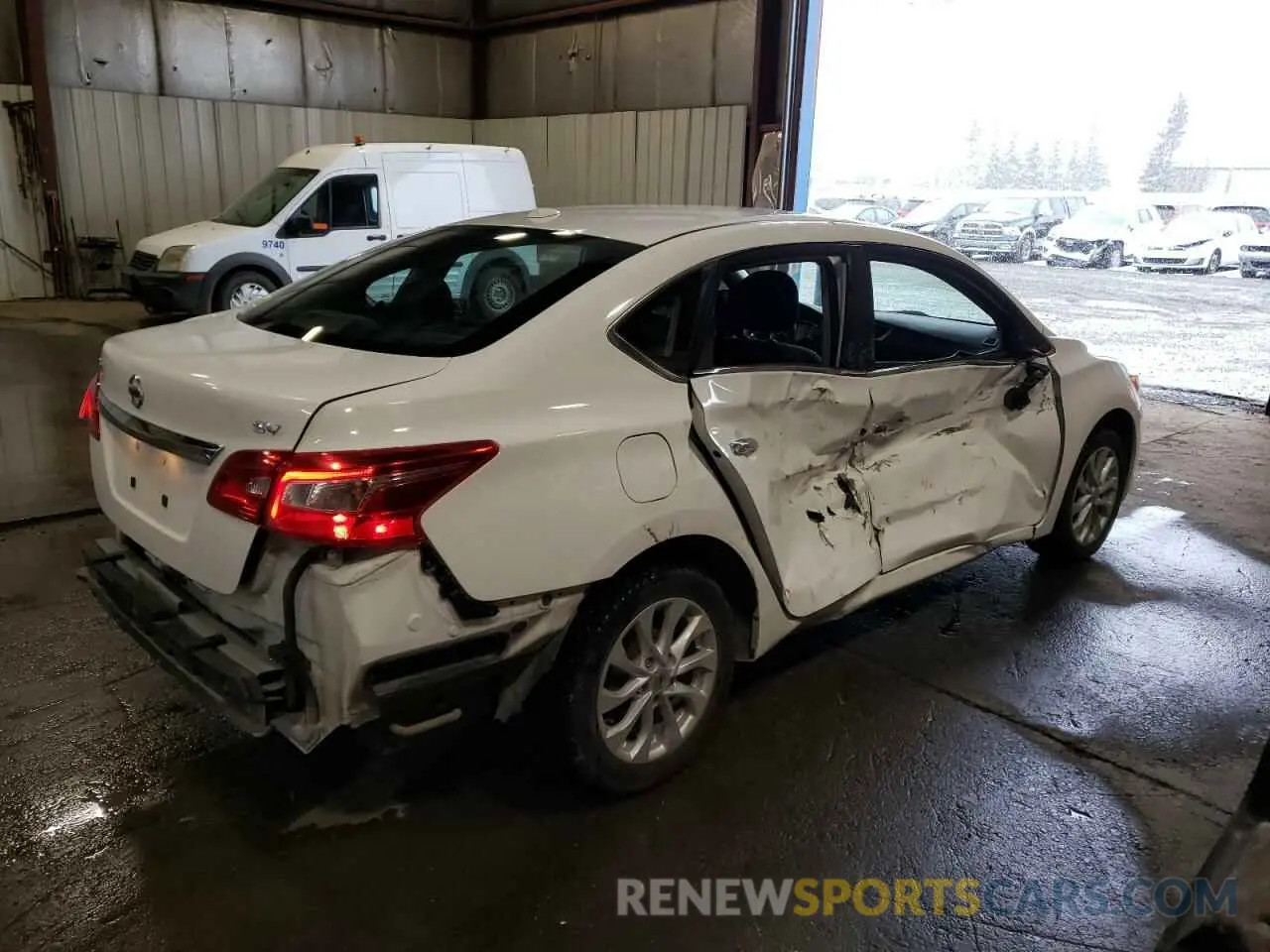 3 fotografías del automóvil dañado 3N1AB7AP1KY427962 NISSAN SENTRA 2019