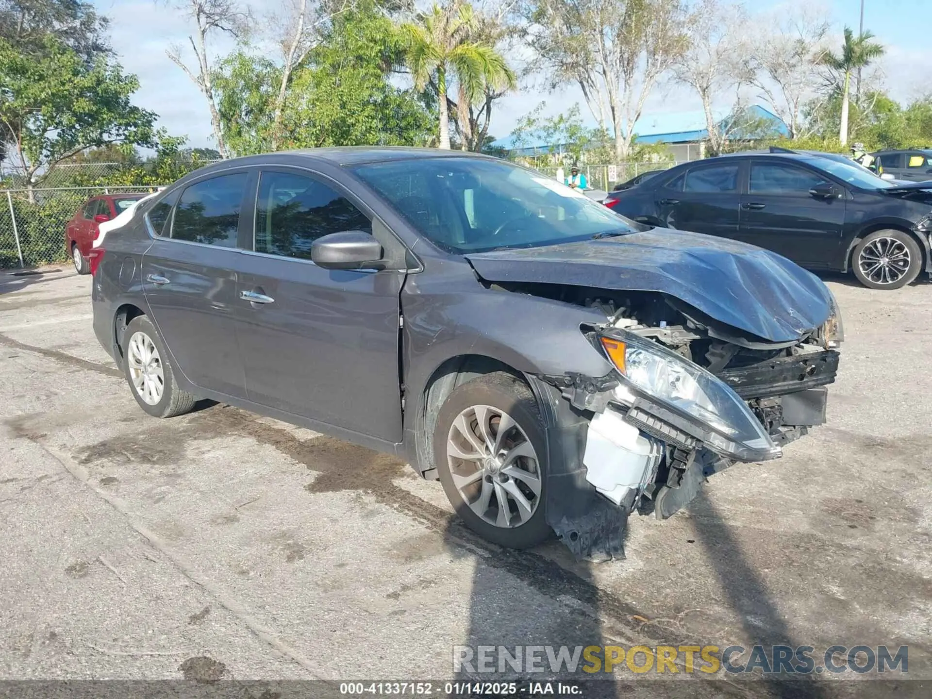 1 fotografías del automóvil dañado 3N1AB7AP1KY442817 NISSAN SENTRA 2019