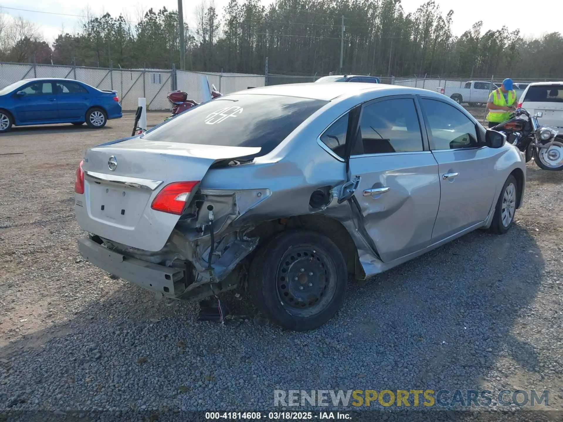 6 fotografías del automóvil dañado 3N1AB7AP1KY451694 NISSAN SENTRA 2019