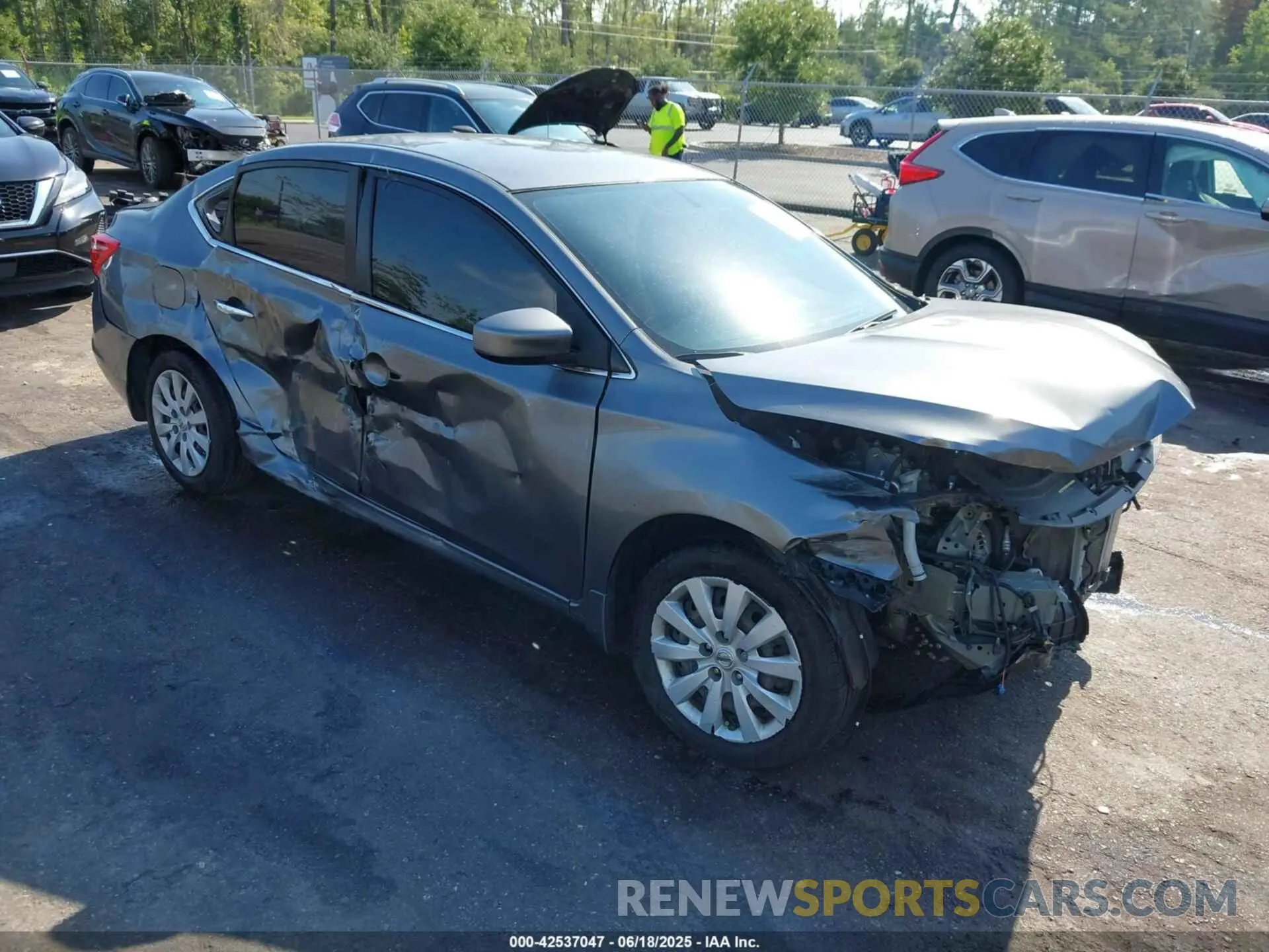 1 fotografías del automóvil dañado 3N1AB7AP1KY455566 NISSAN SENTRA 2019