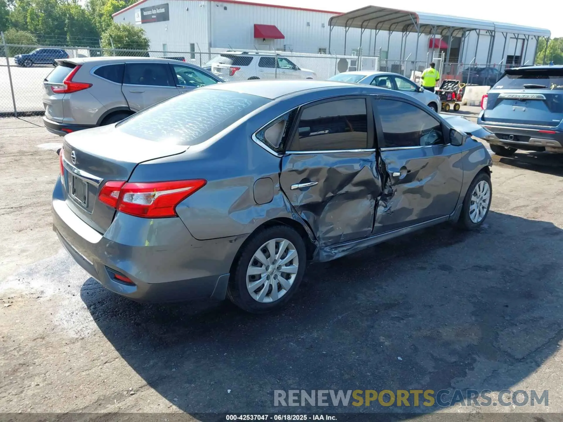 4 fotografías del automóvil dañado 3N1AB7AP1KY455566 NISSAN SENTRA 2019