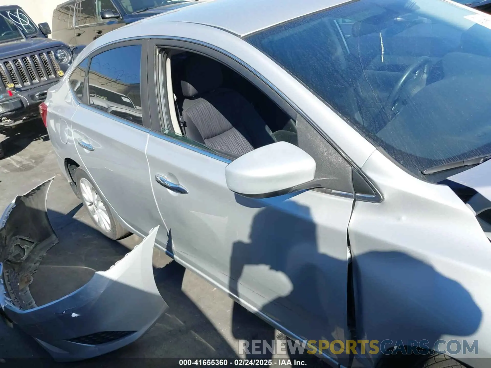 14 fotografías del automóvil dañado 3N1AB7AP2KL605312 NISSAN SENTRA 2019