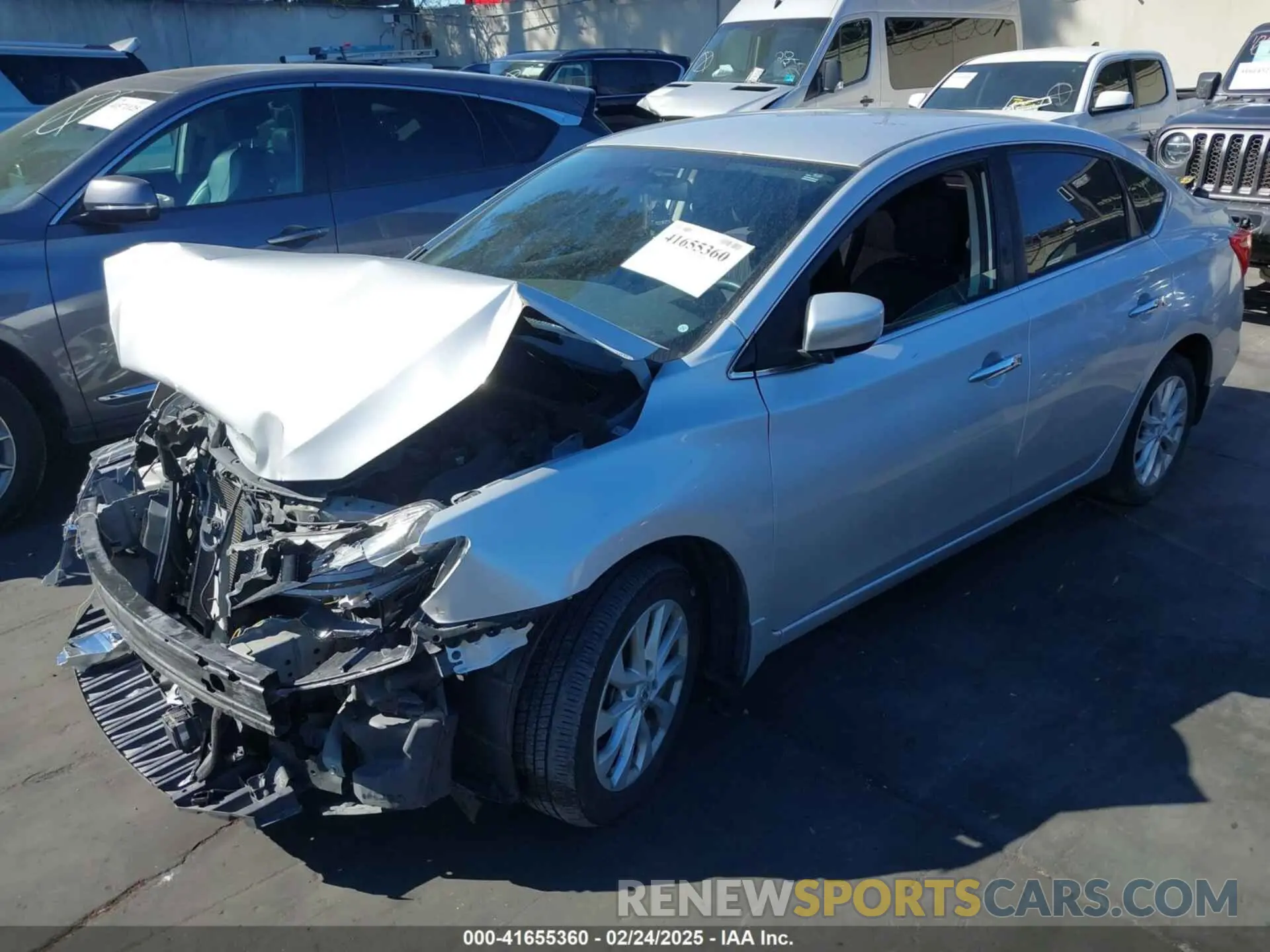 2 fotografías del automóvil dañado 3N1AB7AP2KL605312 NISSAN SENTRA 2019
