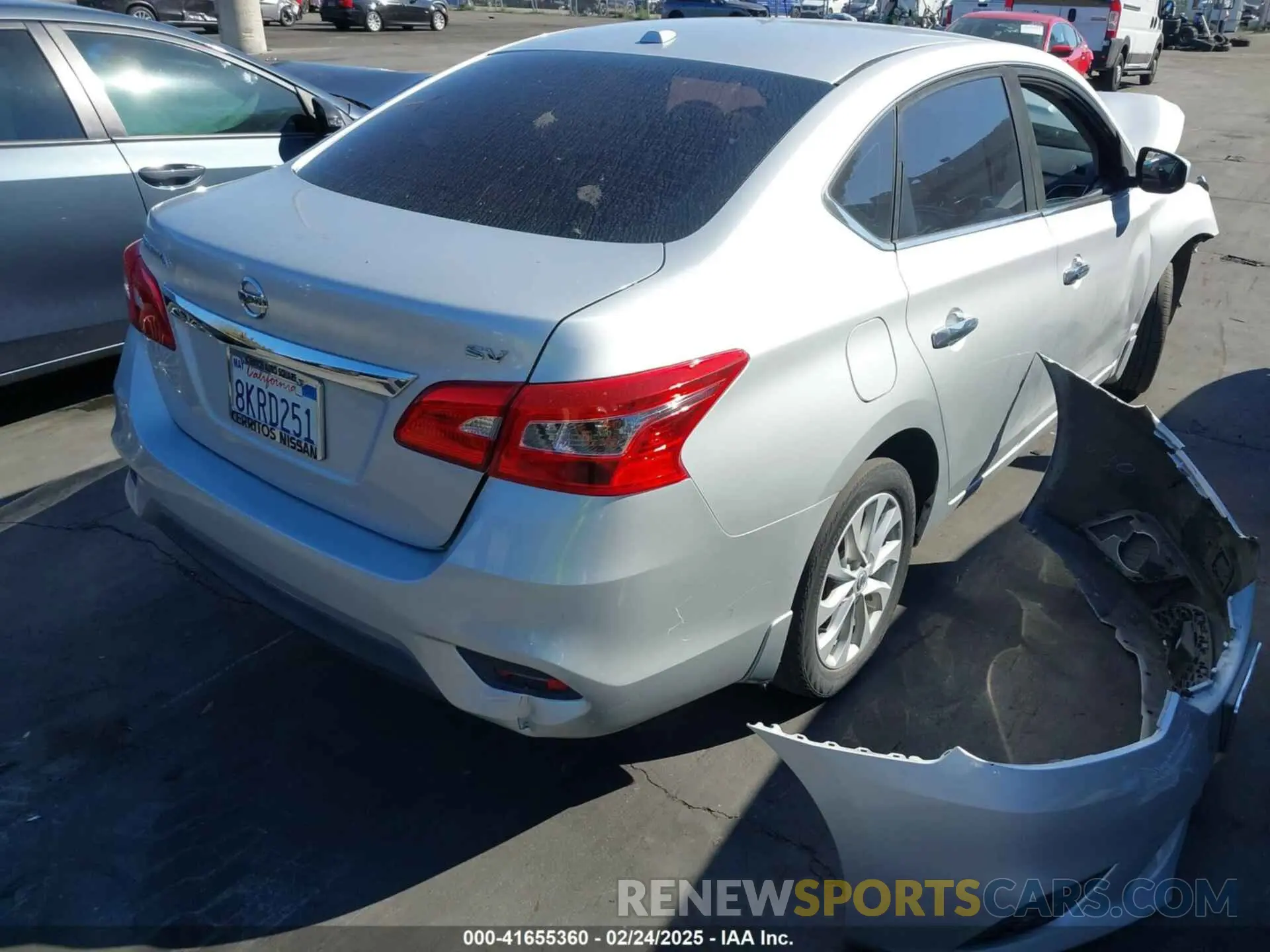 4 fotografías del automóvil dañado 3N1AB7AP2KL605312 NISSAN SENTRA 2019