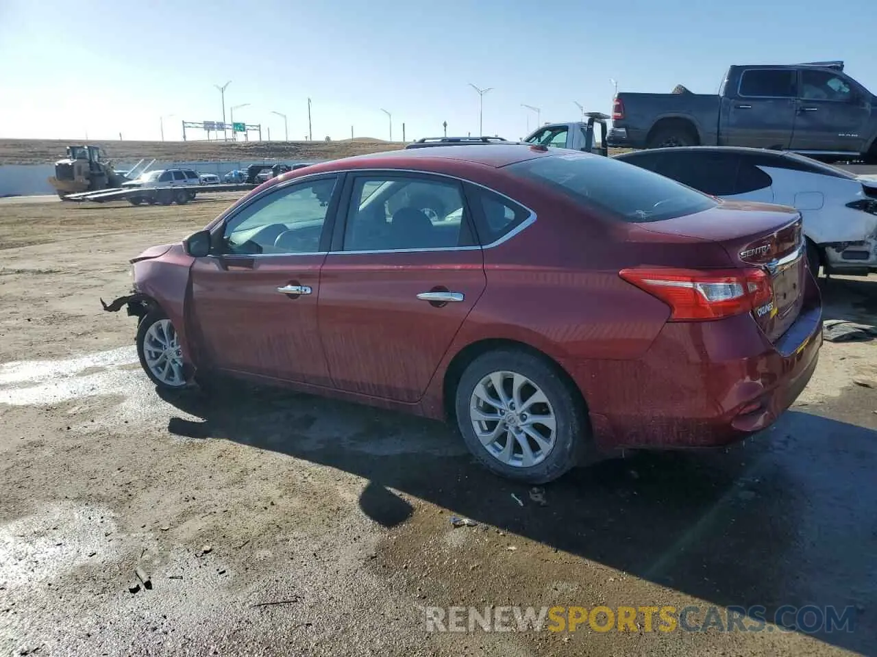 2 fotografías del automóvil dañado 3N1AB7AP2KY217449 NISSAN SENTRA 2019
