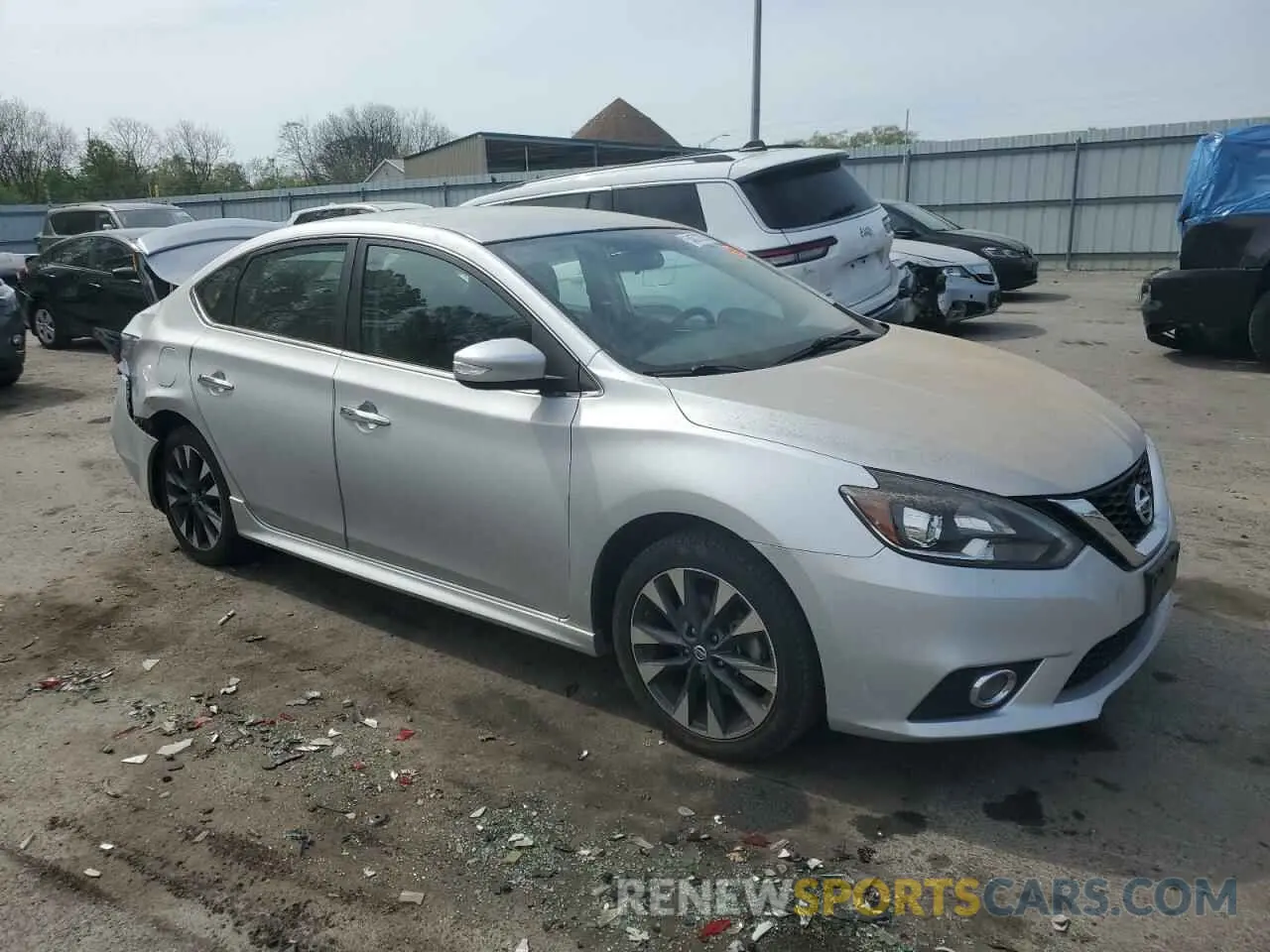 4 fotografías del automóvil dañado 3N1AB7AP2KY231335 NISSAN SENTRA 2019