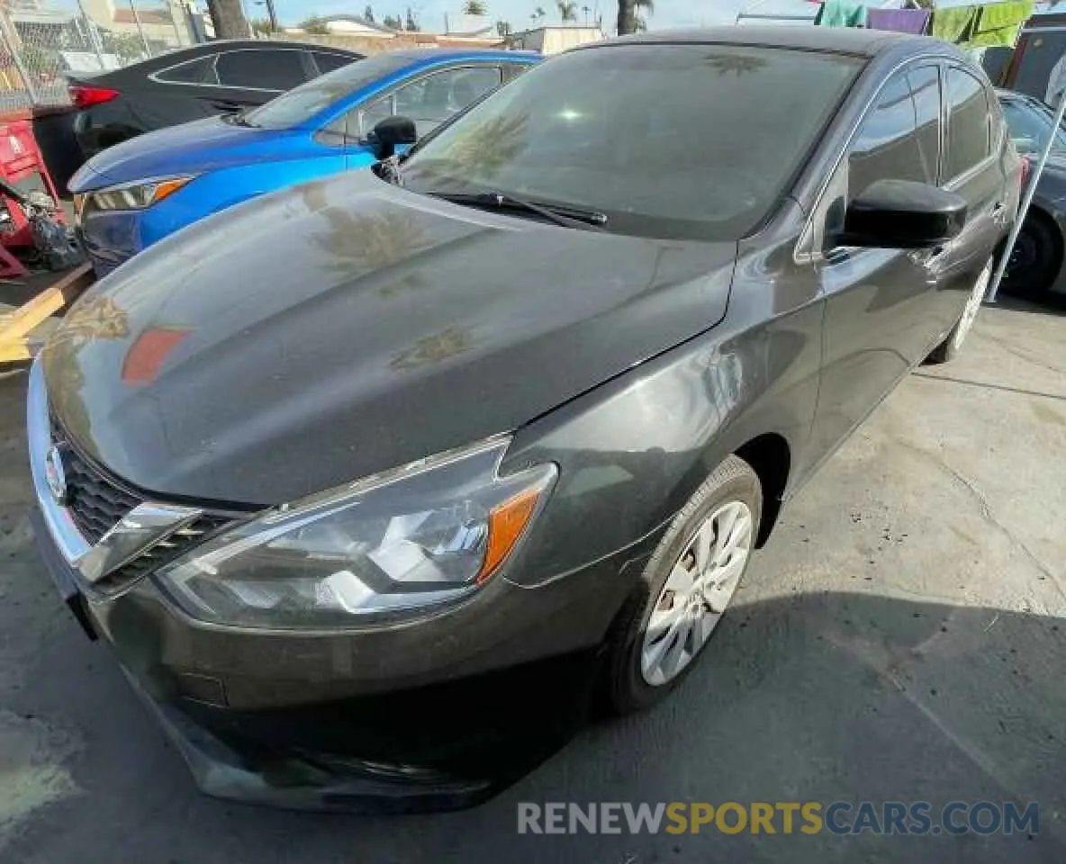 2 fotografías del automóvil dañado 3N1AB7AP2KY255070 NISSAN SENTRA 2019