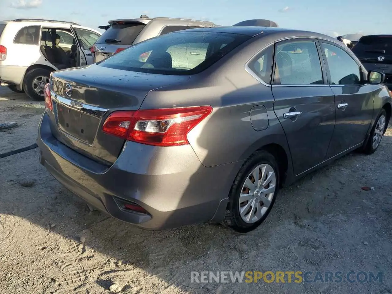 3 fotografías del automóvil dañado 3N1AB7AP2KY256915 NISSAN SENTRA 2019