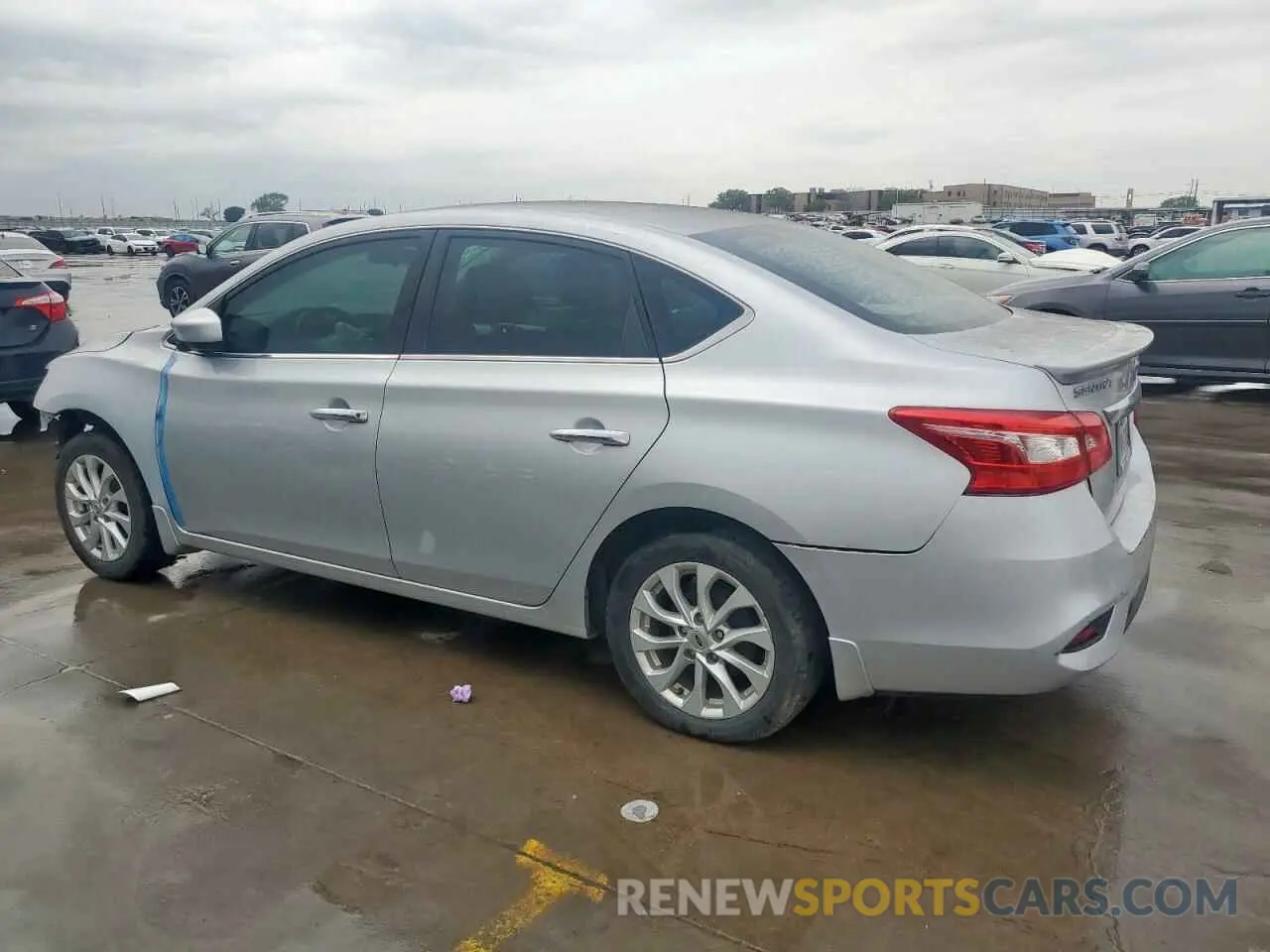 2 fotografías del automóvil dañado 3N1AB7AP2KY260186 NISSAN SENTRA 2019