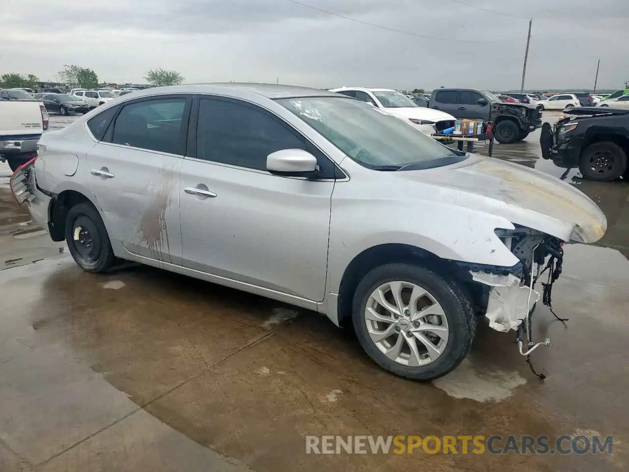 4 fotografías del automóvil dañado 3N1AB7AP2KY260186 NISSAN SENTRA 2019