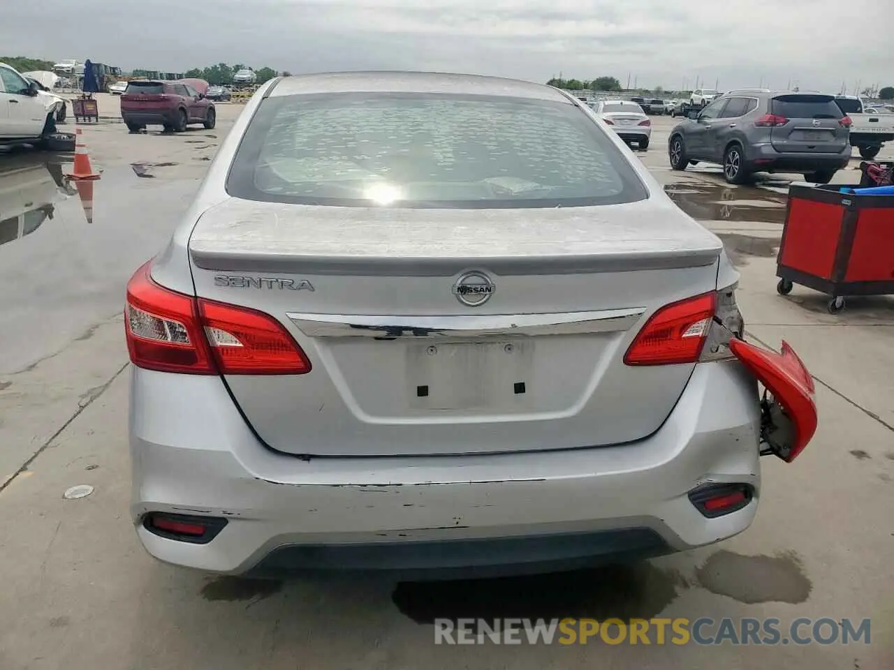 6 fotografías del automóvil dañado 3N1AB7AP2KY260186 NISSAN SENTRA 2019