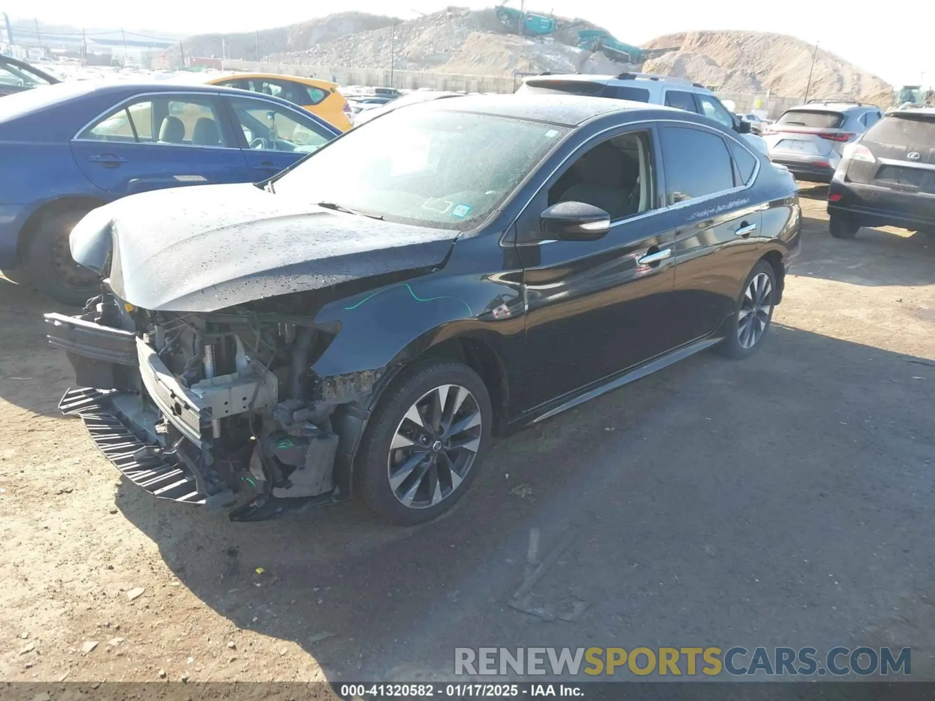 2 fotografías del automóvil dañado 3N1AB7AP2KY277084 NISSAN SENTRA 2019