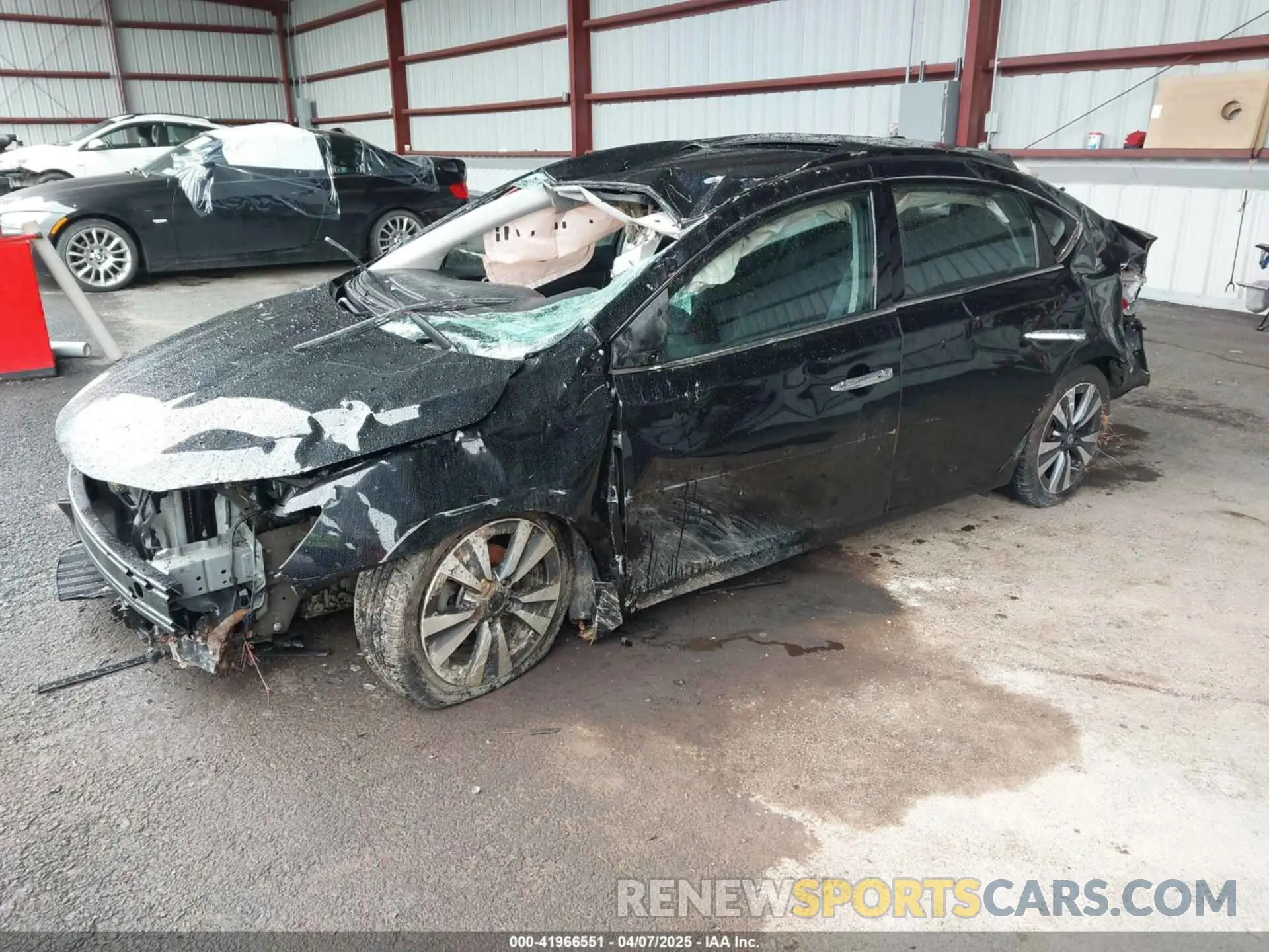 2 fotografías del automóvil dañado 3N1AB7AP2KY305367 NISSAN SENTRA 2019