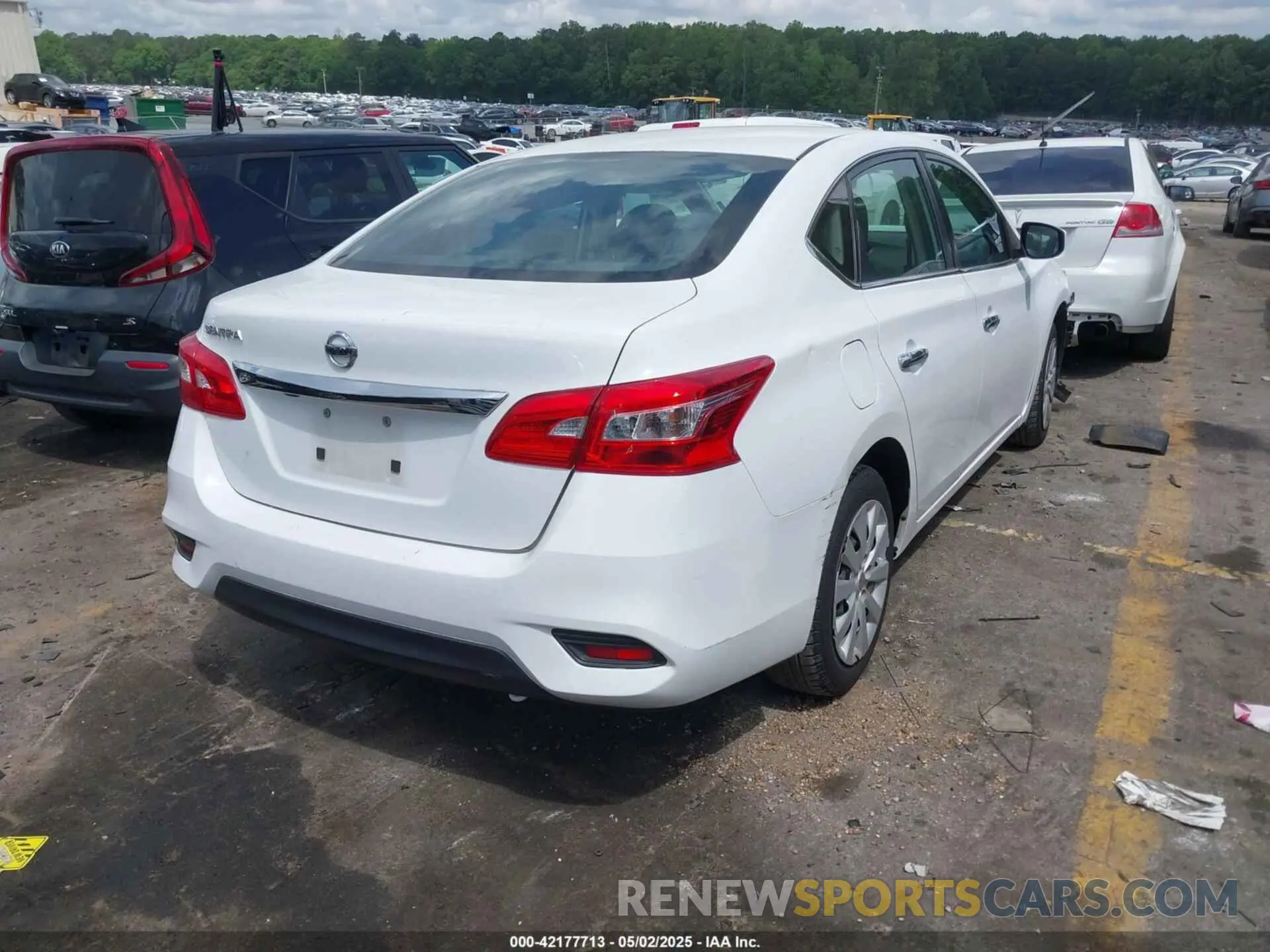 4 fotografías del automóvil dañado 3N1AB7AP2KY311847 NISSAN SENTRA 2019