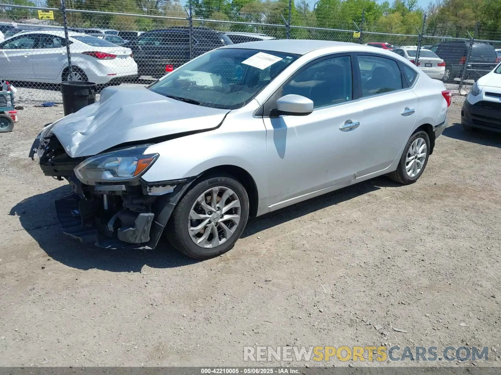 2 fotografías del automóvil dañado 3N1AB7AP2KY313646 NISSAN SENTRA 2019