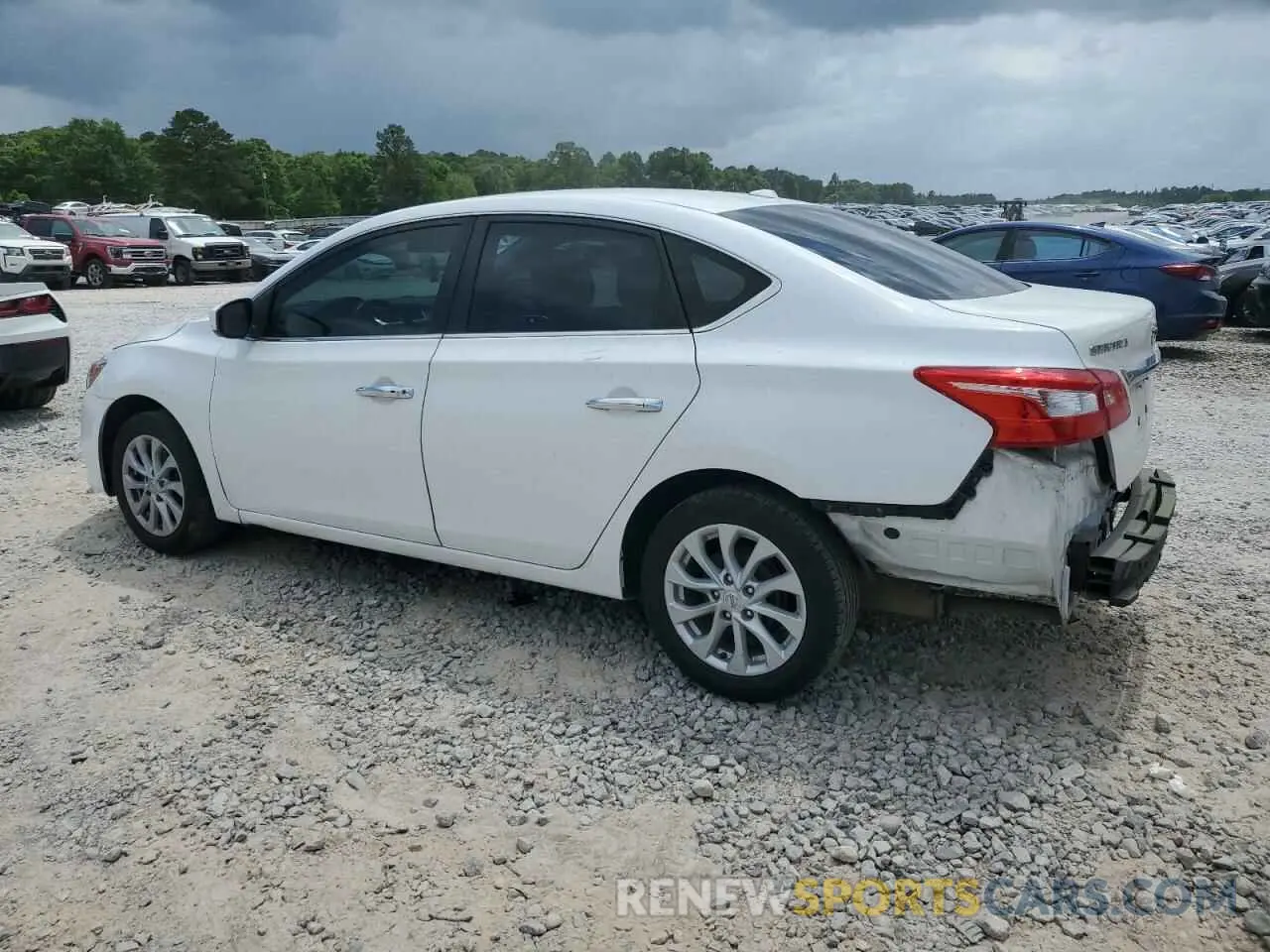 2 fotografías del automóvil dañado 3N1AB7AP2KY316210 NISSAN SENTRA 2019