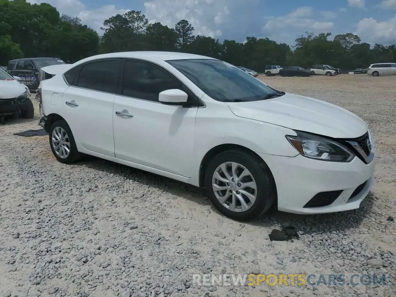 5 fotografías del automóvil dañado 3N1AB7AP2KY316210 NISSAN SENTRA 2019