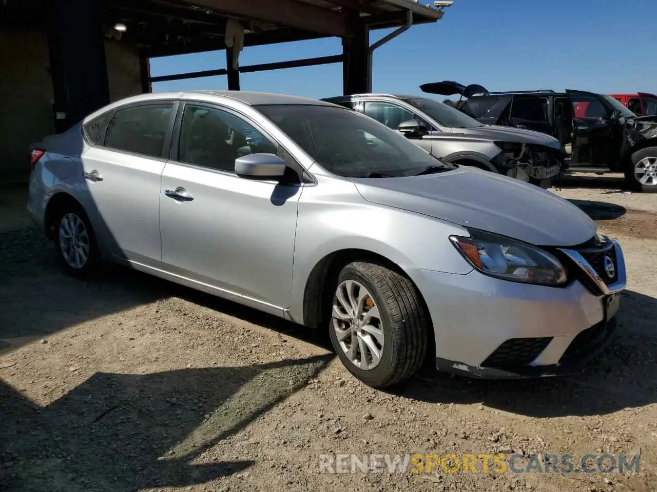 4 fotografías del automóvil dañado 3N1AB7AP2KY328146 NISSAN SENTRA 2019
