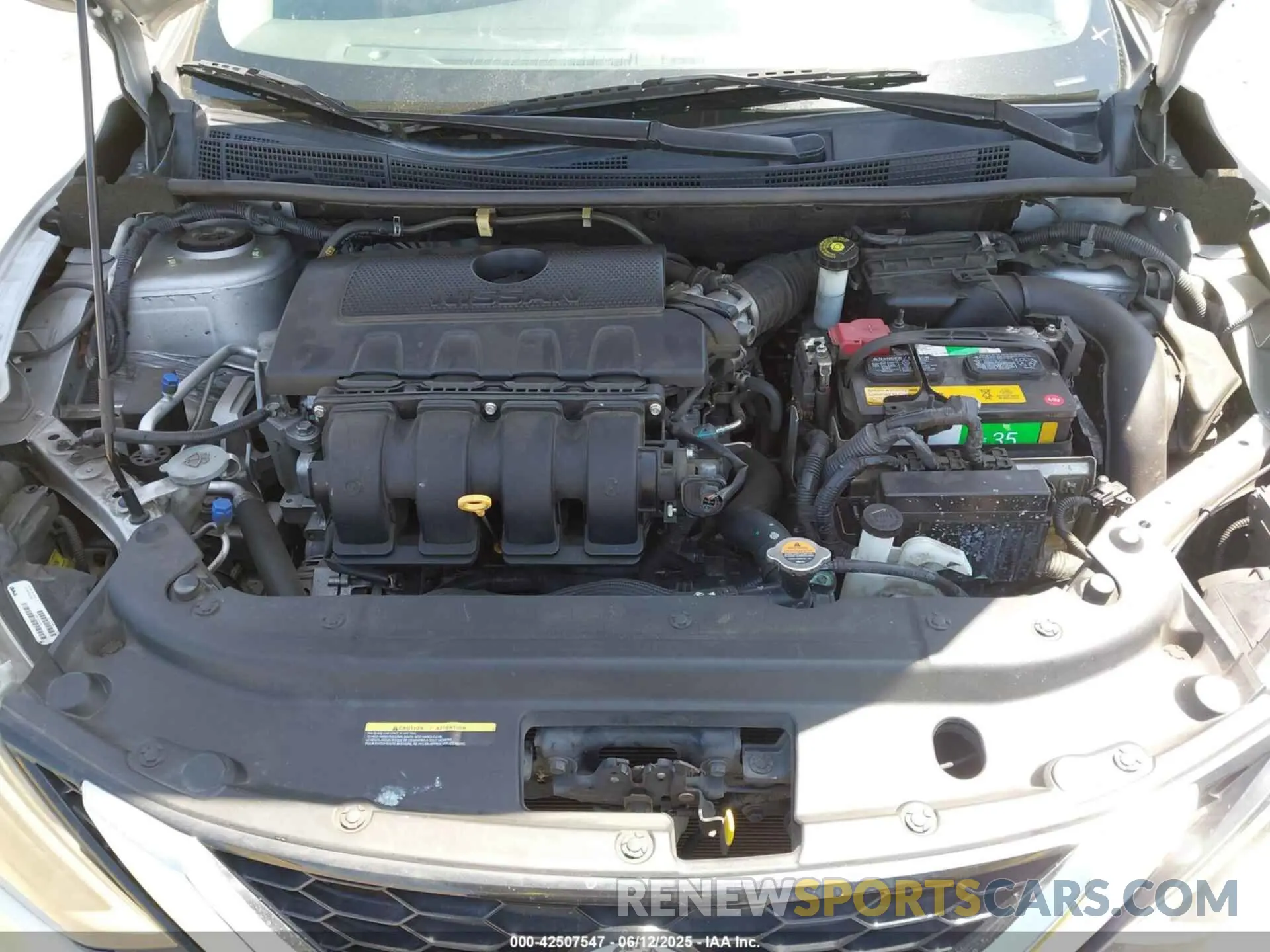 10 fotografías del automóvil dañado 3N1AB7AP2KY331323 NISSAN SENTRA 2019