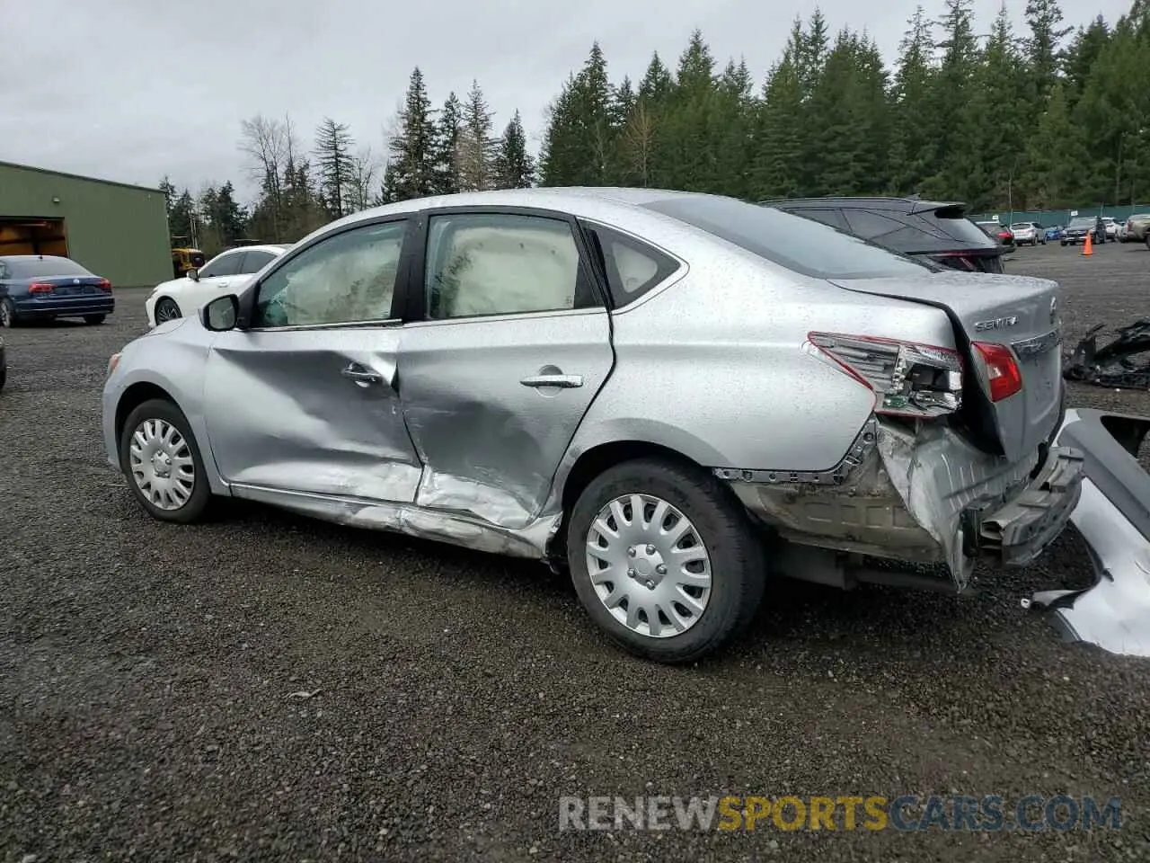 2 fotografías del automóvil dañado 3N1AB7AP2KY340457 NISSAN SENTRA 2019