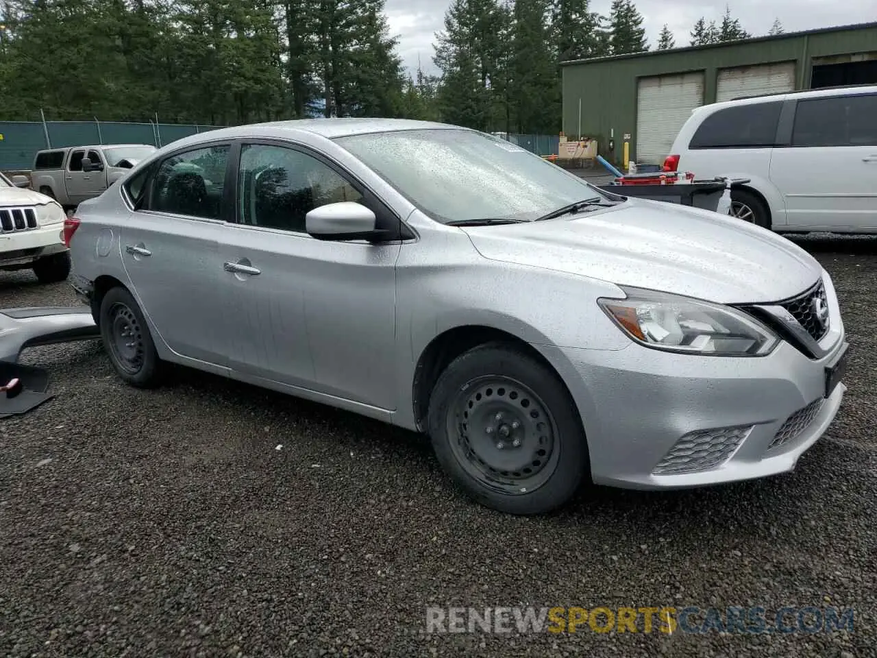 4 fotografías del automóvil dañado 3N1AB7AP2KY340457 NISSAN SENTRA 2019