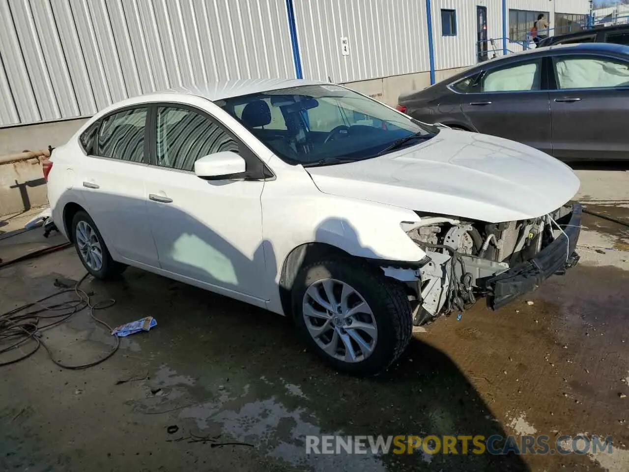 4 fotografías del automóvil dañado 3N1AB7AP2KY355895 NISSAN SENTRA 2019