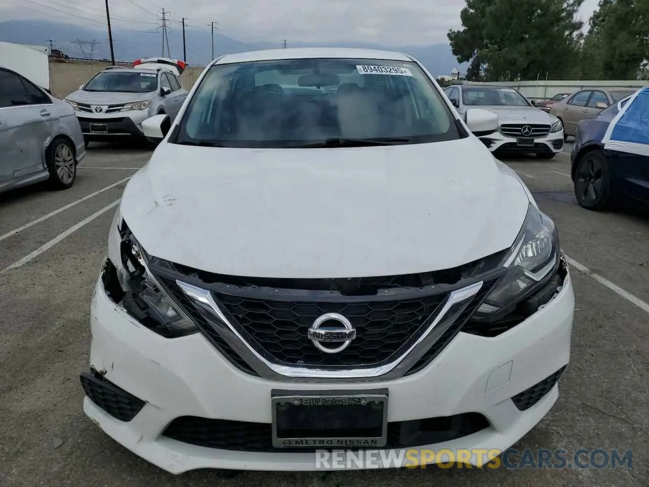 5 fotografías del automóvil dañado 3N1AB7AP2KY362507 NISSAN SENTRA 2019