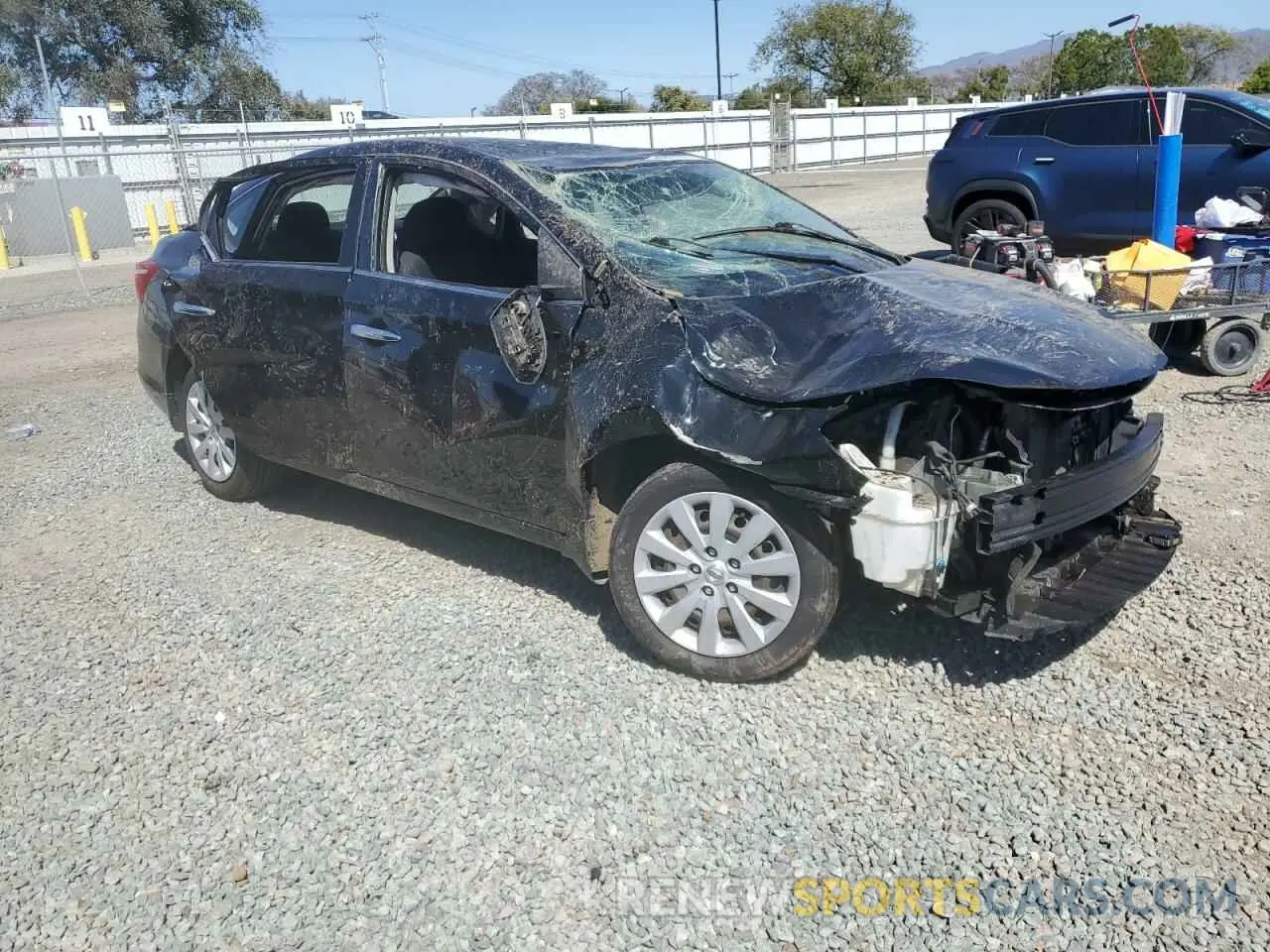 4 fotografías del automóvil dañado 3N1AB7AP2KY366167 NISSAN SENTRA 2019