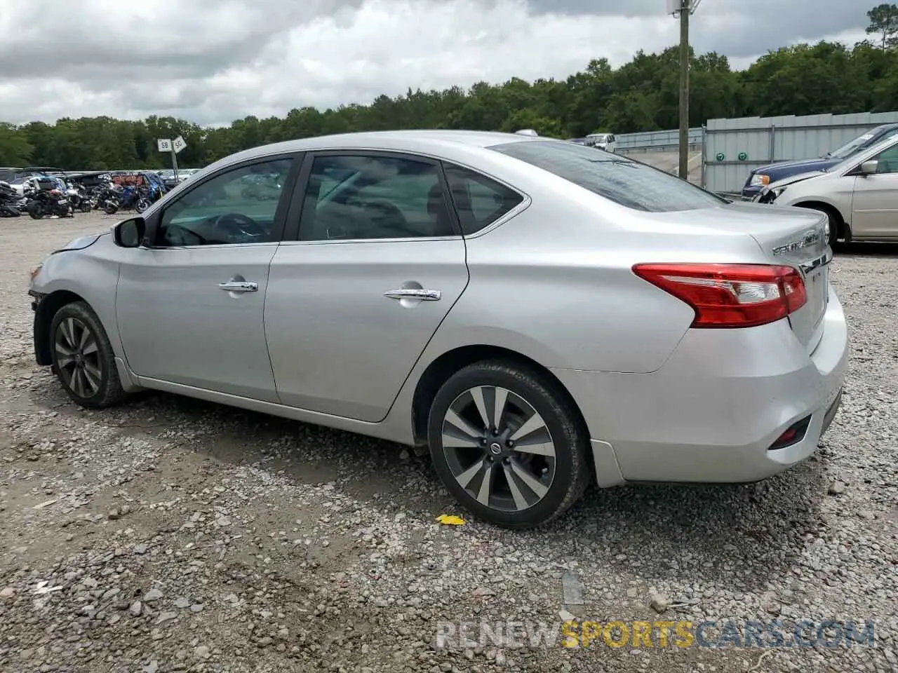 2 fotografías del automóvil dañado 3N1AB7AP2KY370400 NISSAN SENTRA 2019