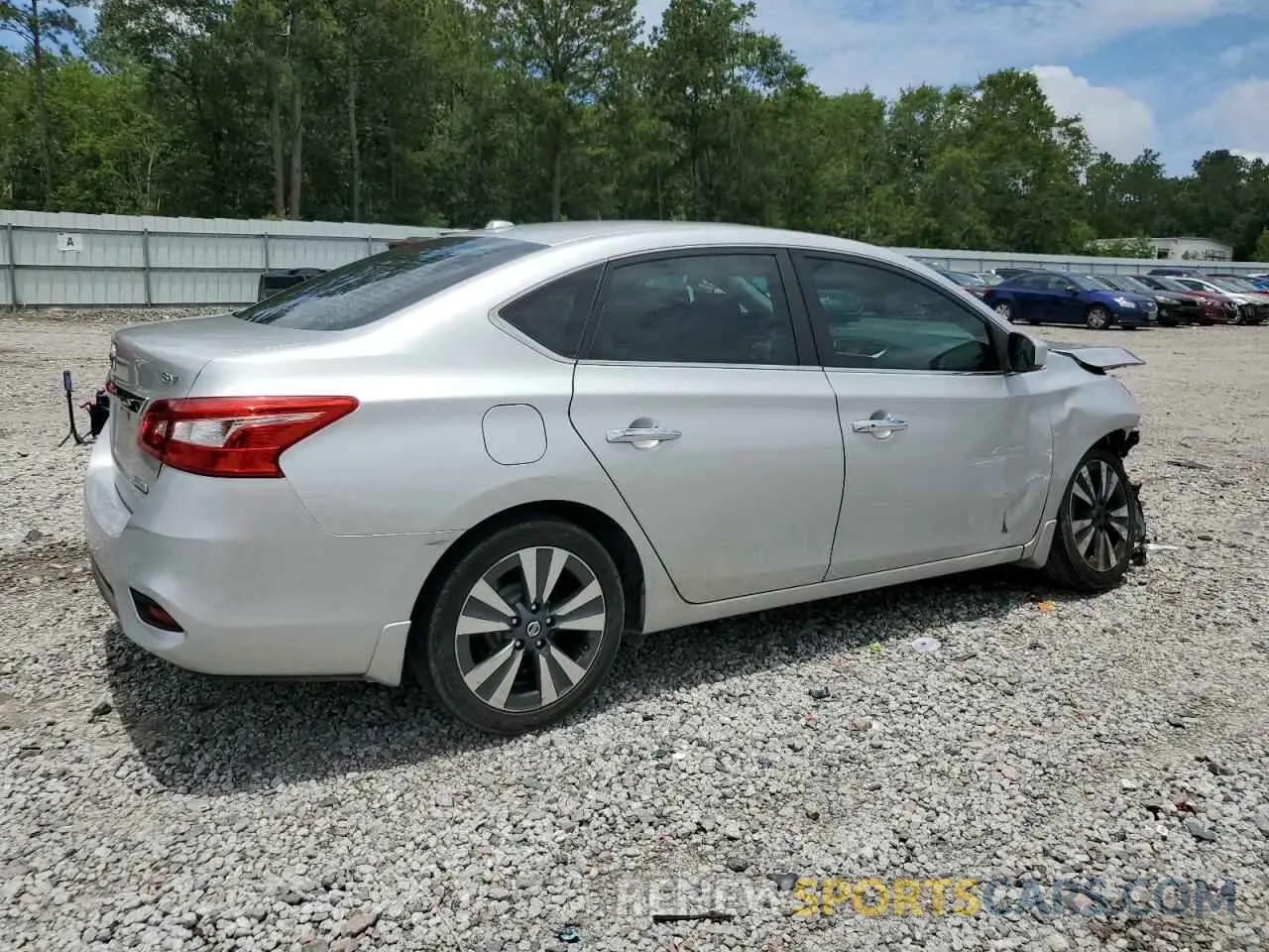 3 fotografías del automóvil dañado 3N1AB7AP2KY370400 NISSAN SENTRA 2019