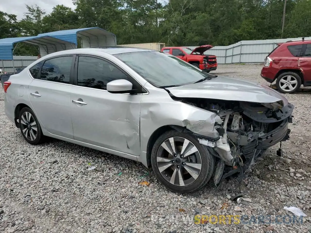 4 fotografías del automóvil dañado 3N1AB7AP2KY370400 NISSAN SENTRA 2019