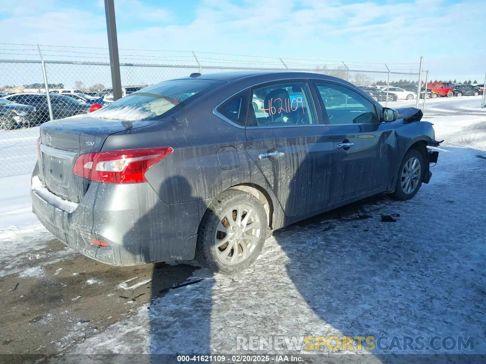 4 fotografías del automóvil dañado 3N1AB7AP2KY372390 NISSAN SENTRA 2019
