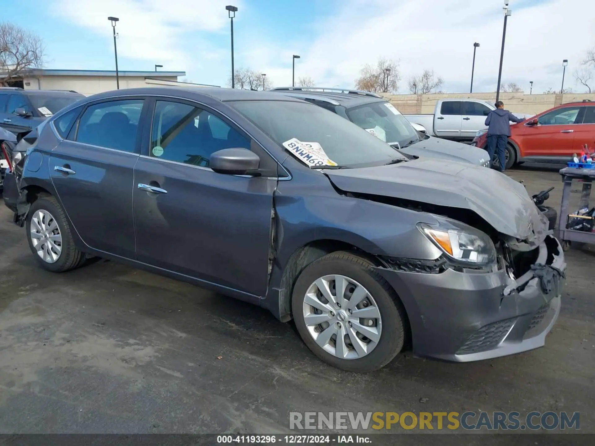 14 fotografías del automóvil dañado 3N1AB7AP2KY390811 NISSAN SENTRA 2019