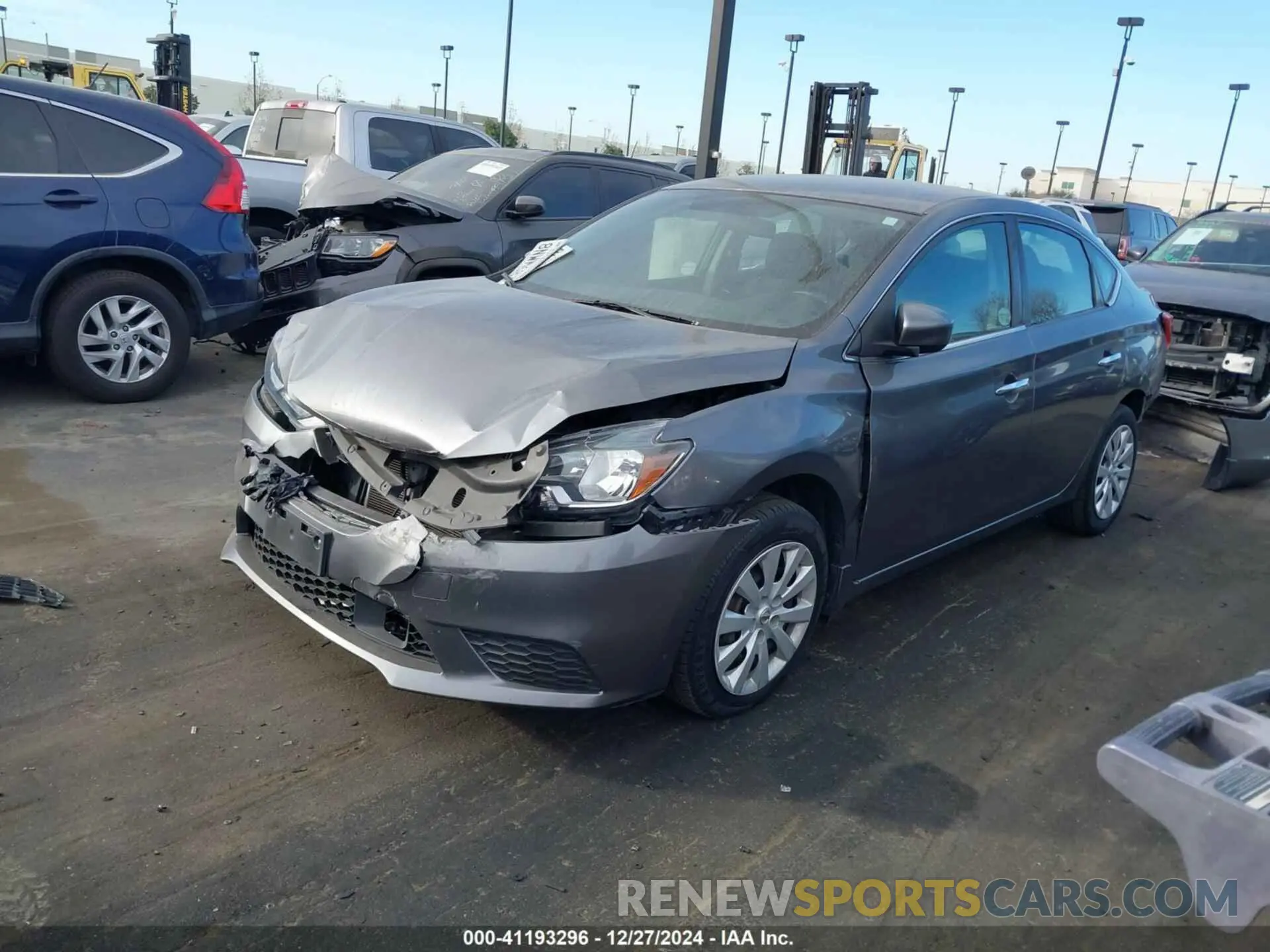 2 fotografías del automóvil dañado 3N1AB7AP2KY390811 NISSAN SENTRA 2019