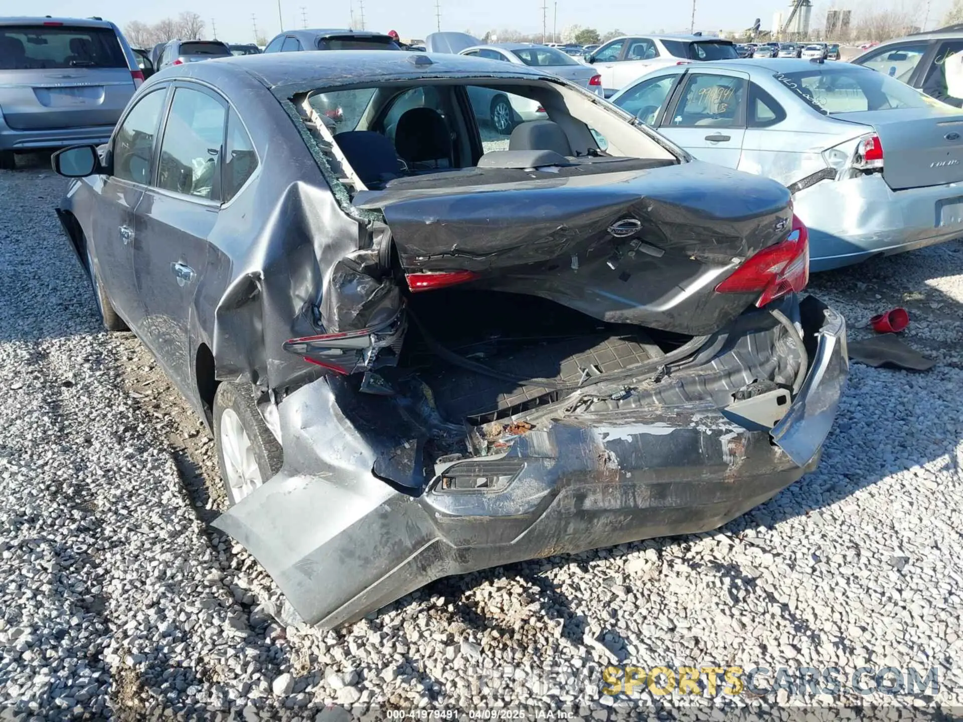 6 fotografías del automóvil dañado 3N1AB7AP2KY414394 NISSAN SENTRA 2019