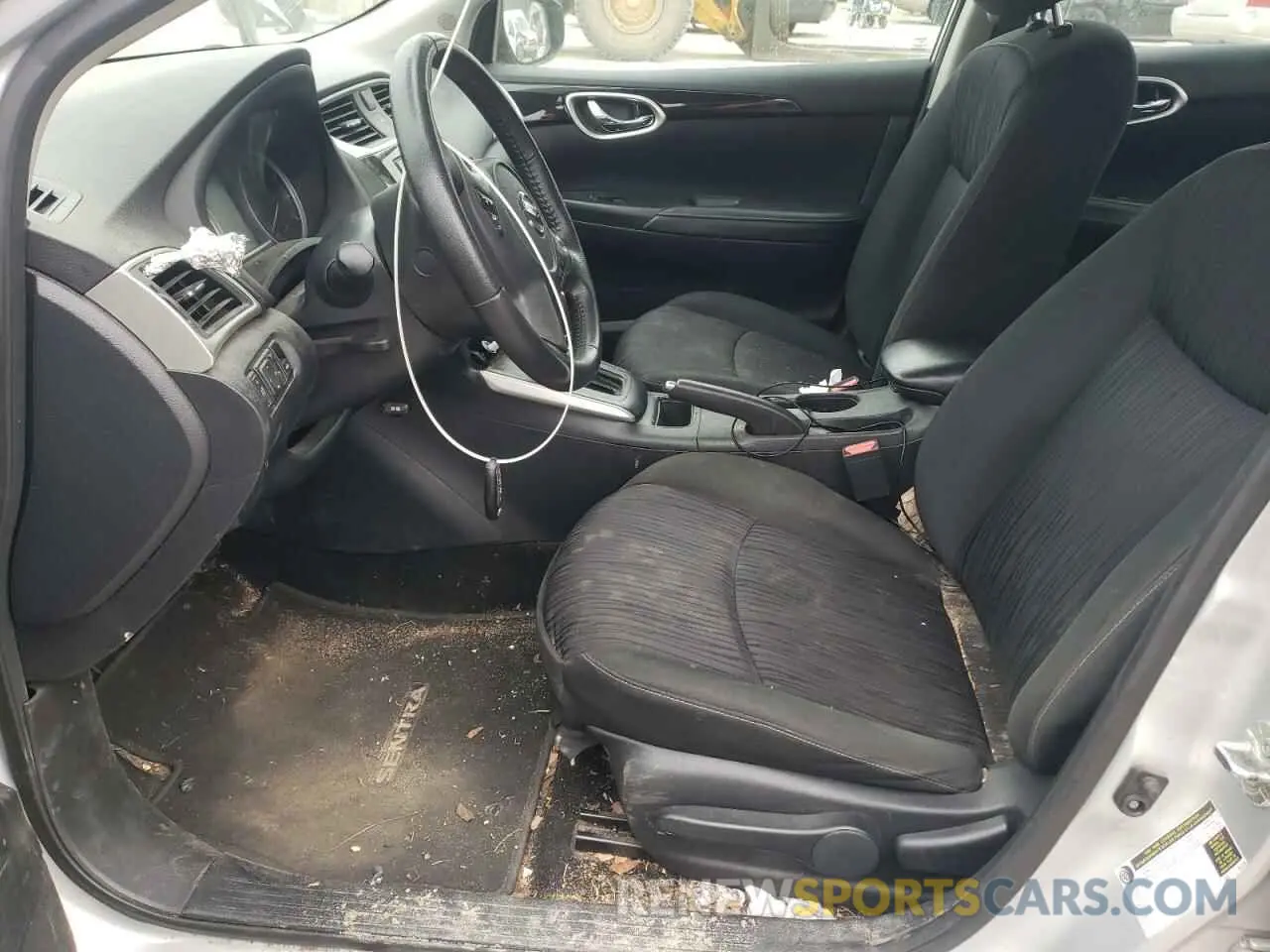 7 fotografías del automóvil dañado 3N1AB7AP2KY449002 NISSAN SENTRA 2019