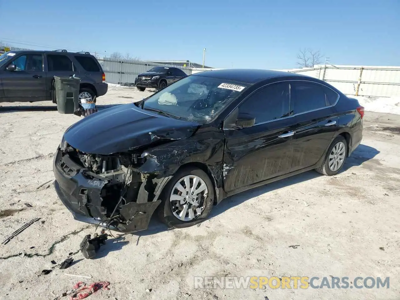 1 fotografías del automóvil dañado 3N1AB7AP2KY455754 NISSAN SENTRA 2019