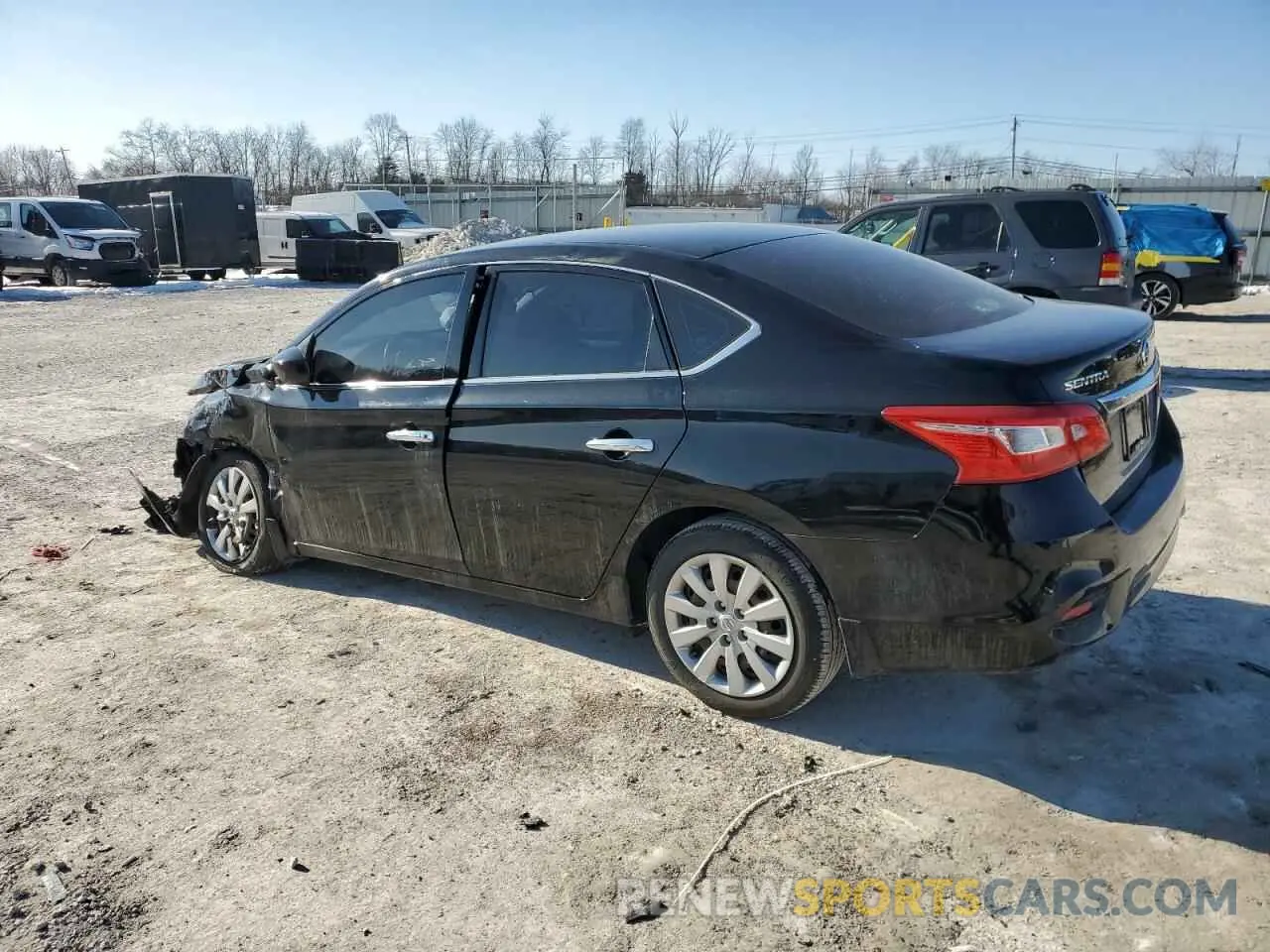 2 fotografías del automóvil dañado 3N1AB7AP2KY455754 NISSAN SENTRA 2019
